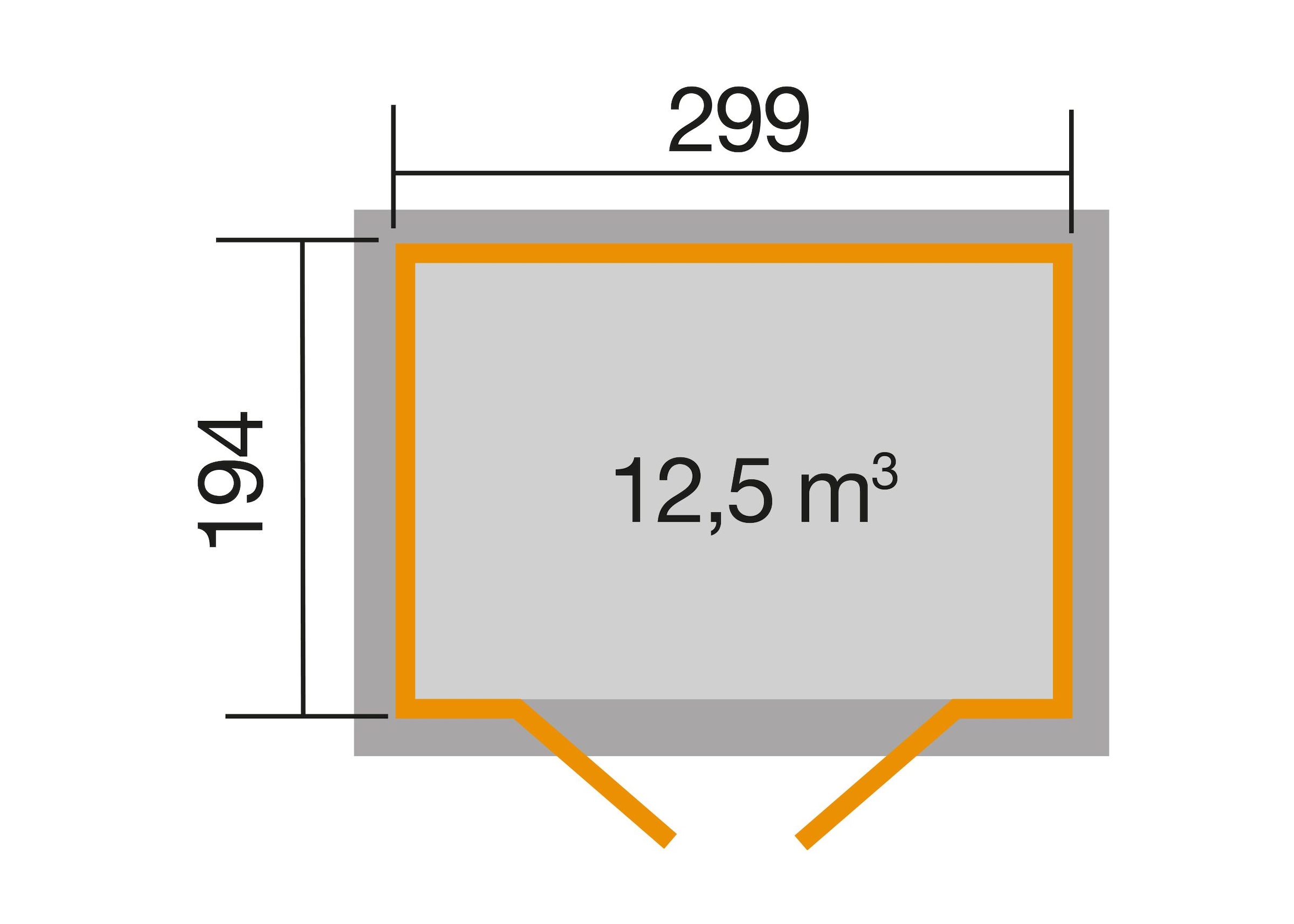 weka Gartenhaus »323 Gr.3, lasiert, 19 mm«