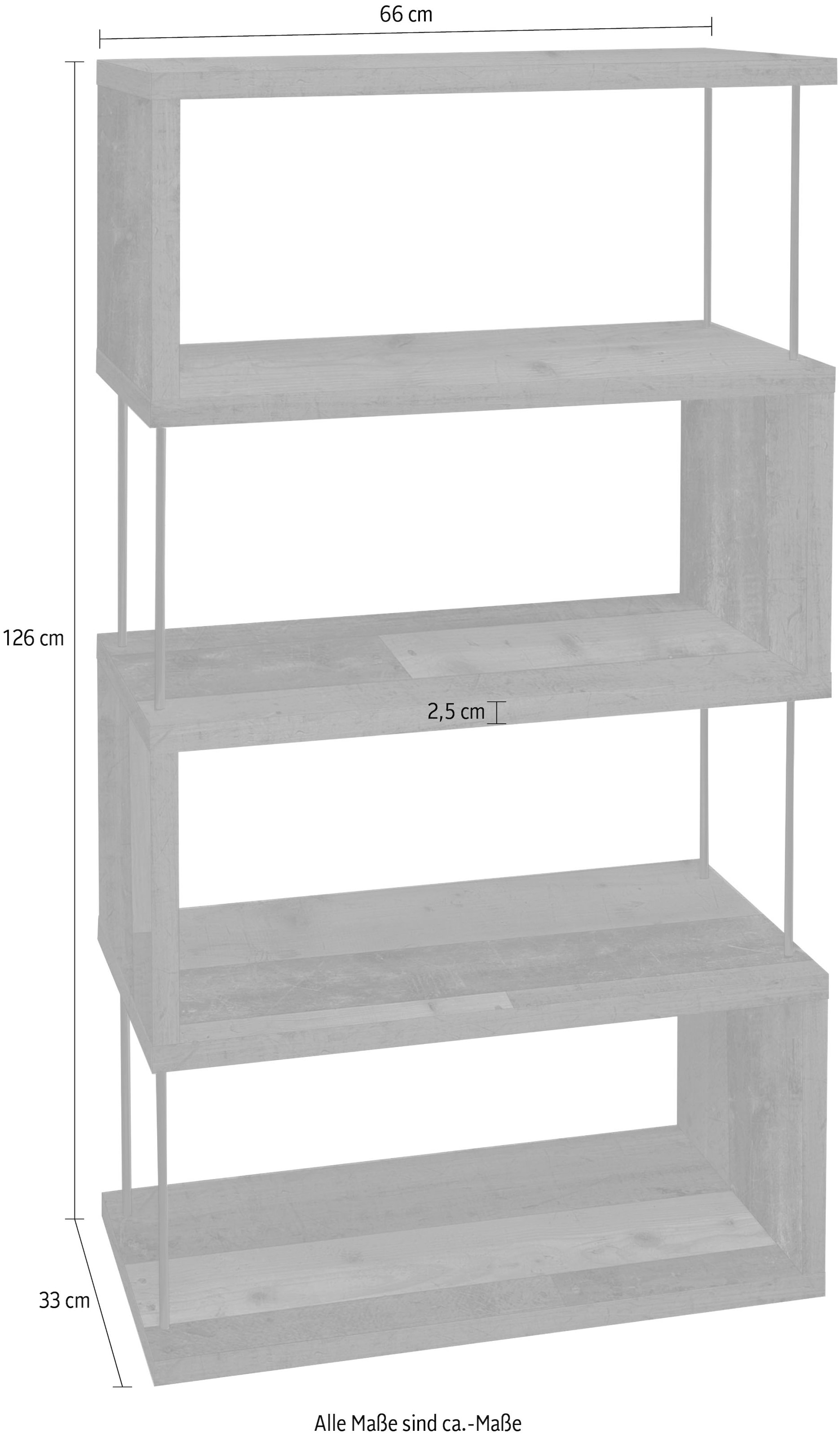 Mäusbacher Standregal »Big System Office«, Breite 66 cm