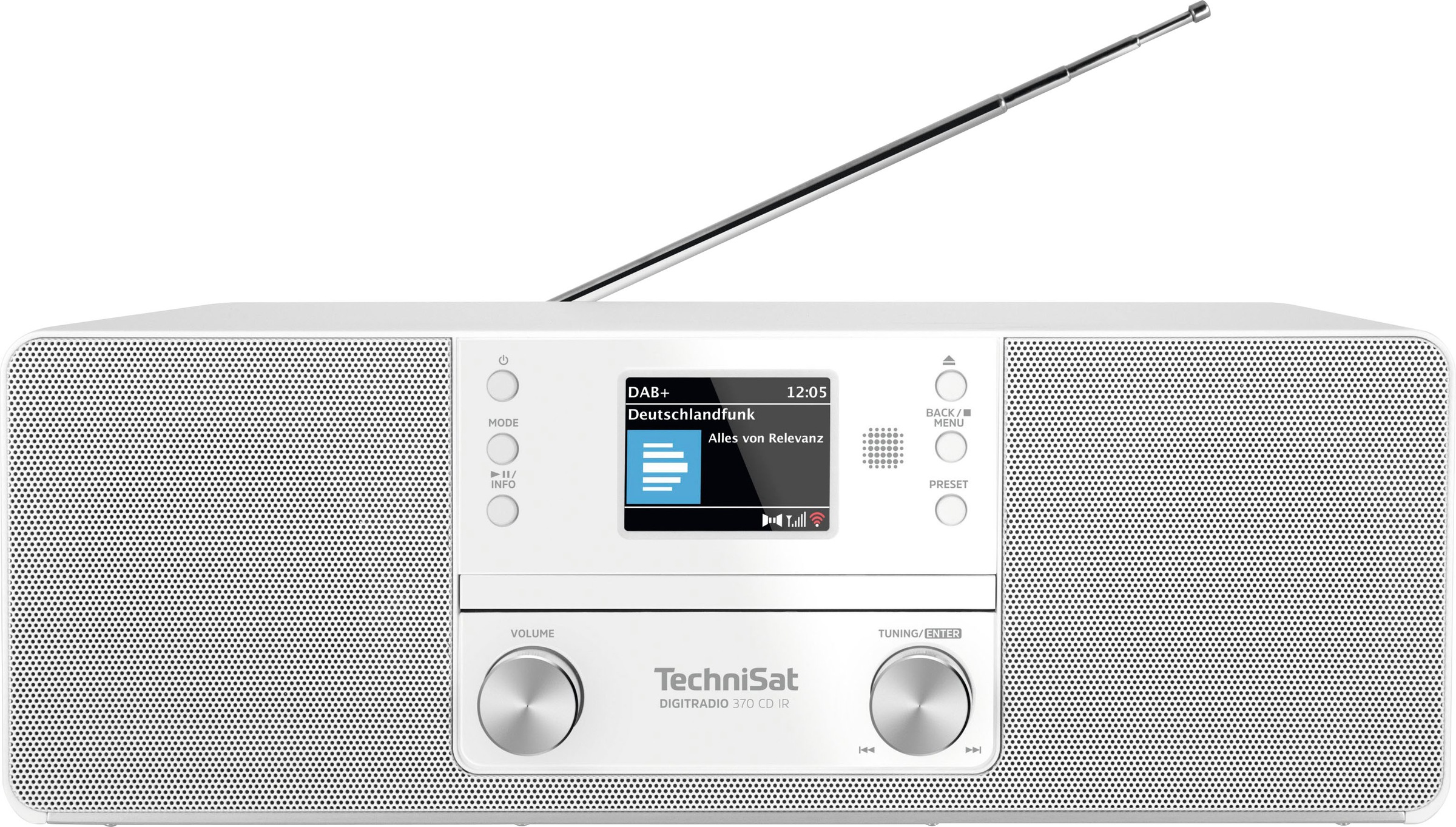 TechniSat Digitalradio (DAB+) »DIGITRADIO 370 CD IR«, (Bluetooth-WLAN UKW mit RDS-Digitalradio (DAB+) 10 W)