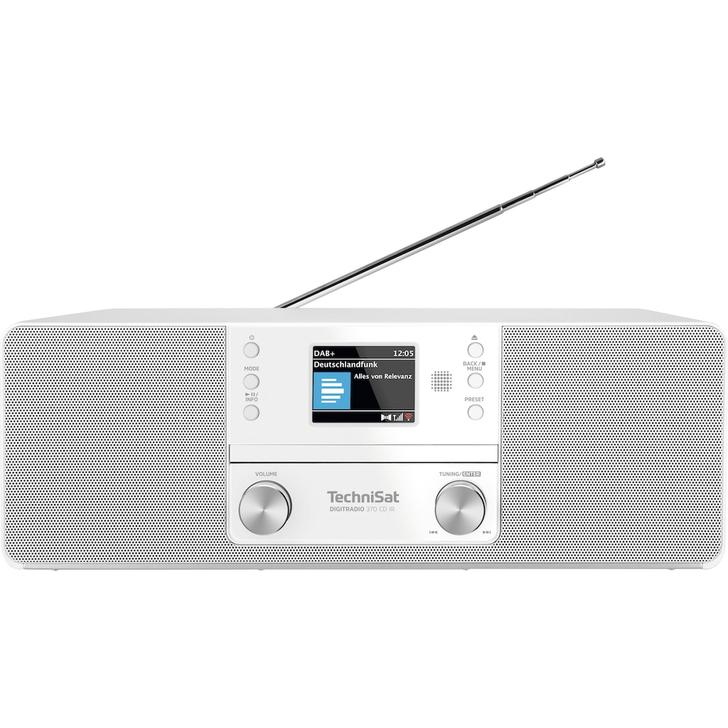 TechniSat Digitalradio (DAB+) »DIGITRADIO 370 CD IR«, (Bluetooth-WLAN UKW mit RDS-Digitalradio (DAB+) 10 W)