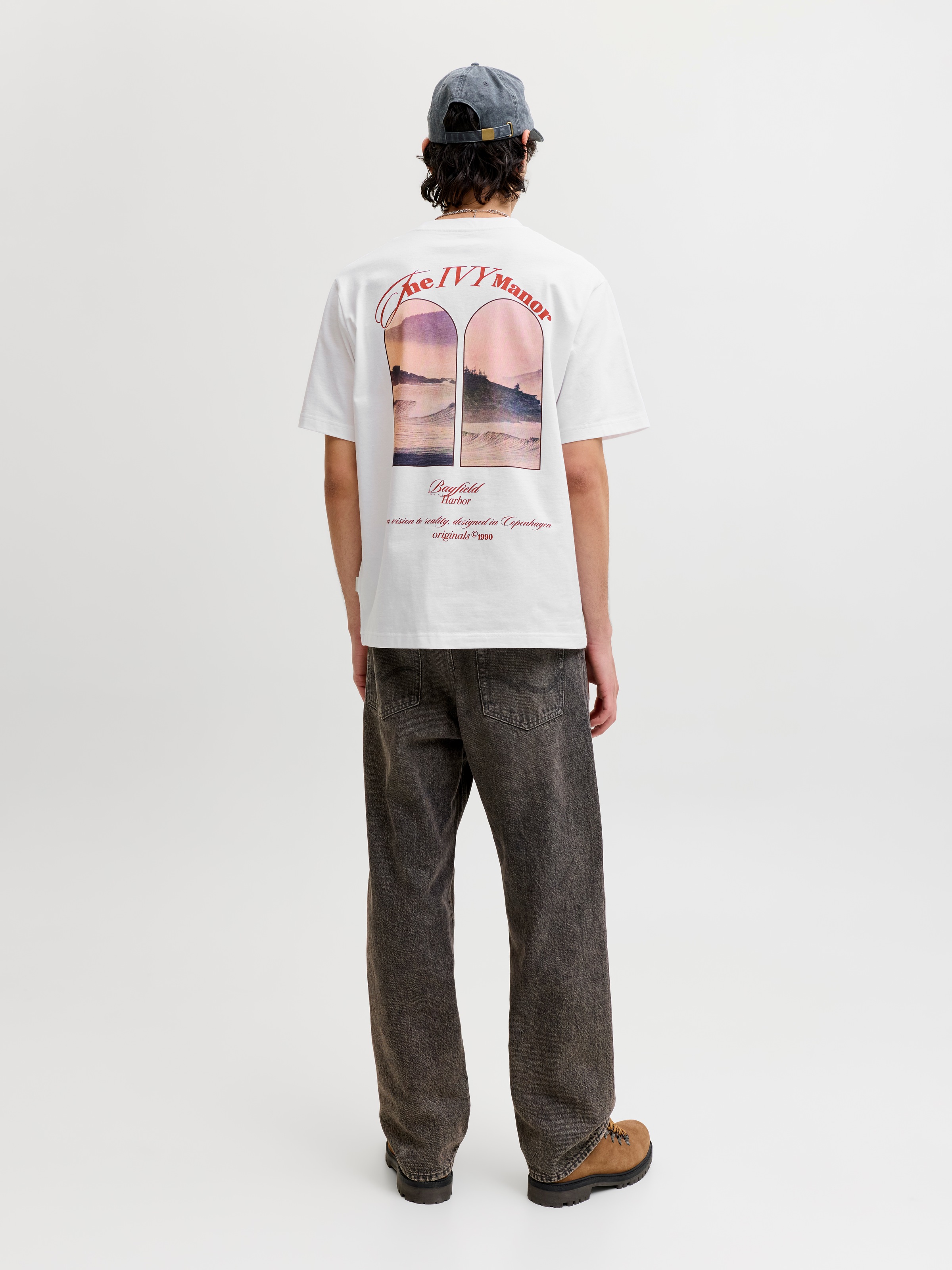 Jack & Jones T-Shirt »JORMONTAUK PHOTO BACK TEE SS CN«
