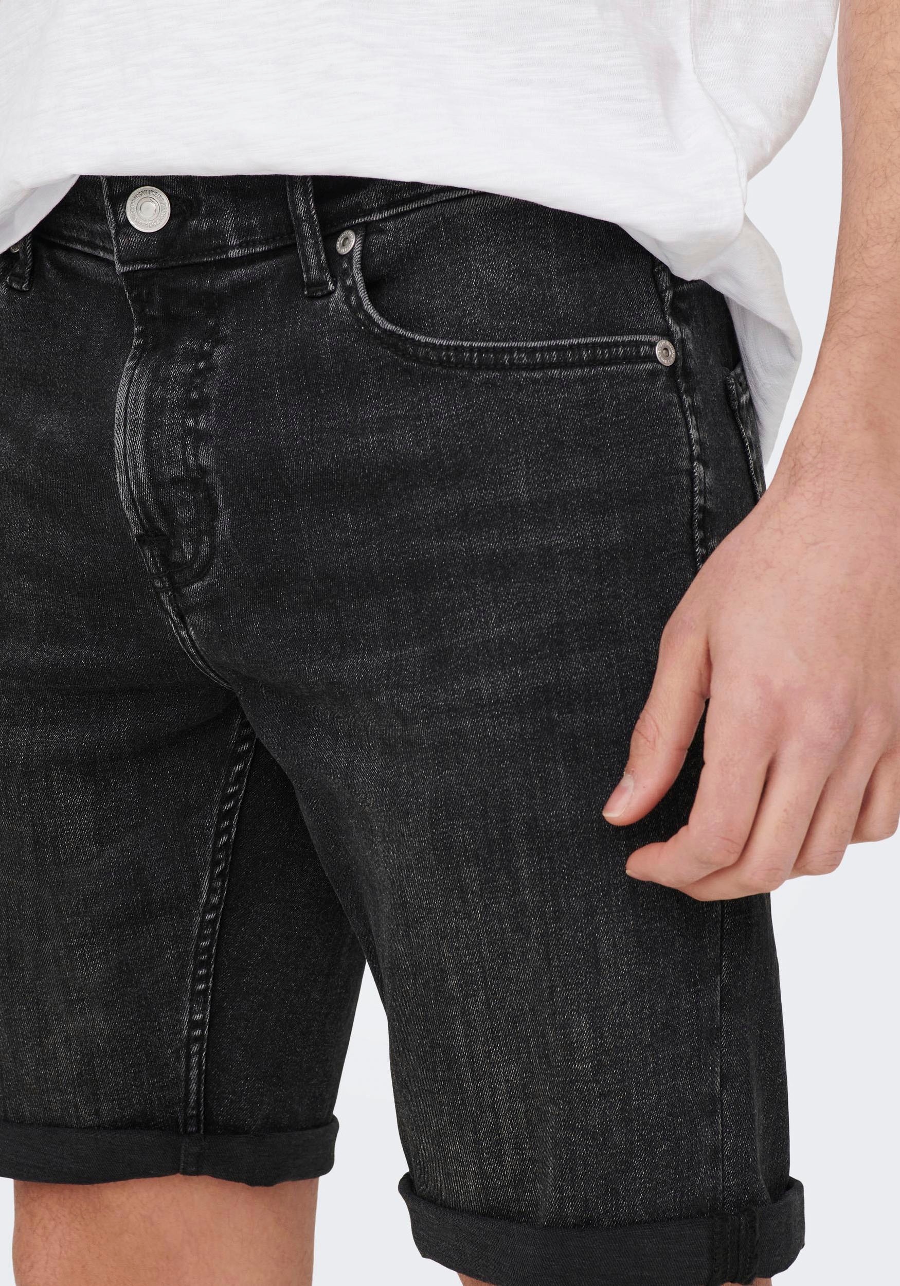 3. Bild von ONLY & SONS Jeansshorts »ONSPLY LIGHT BLUE 5189 SHORTS DNM NOOS«