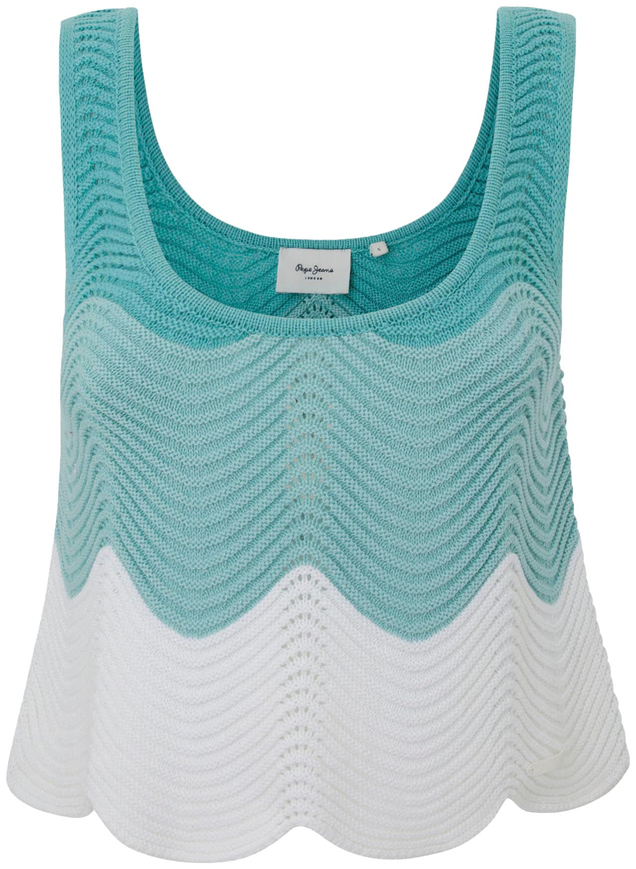 Pepe Jeans Stricktop »GALEA« mit Wellensaum