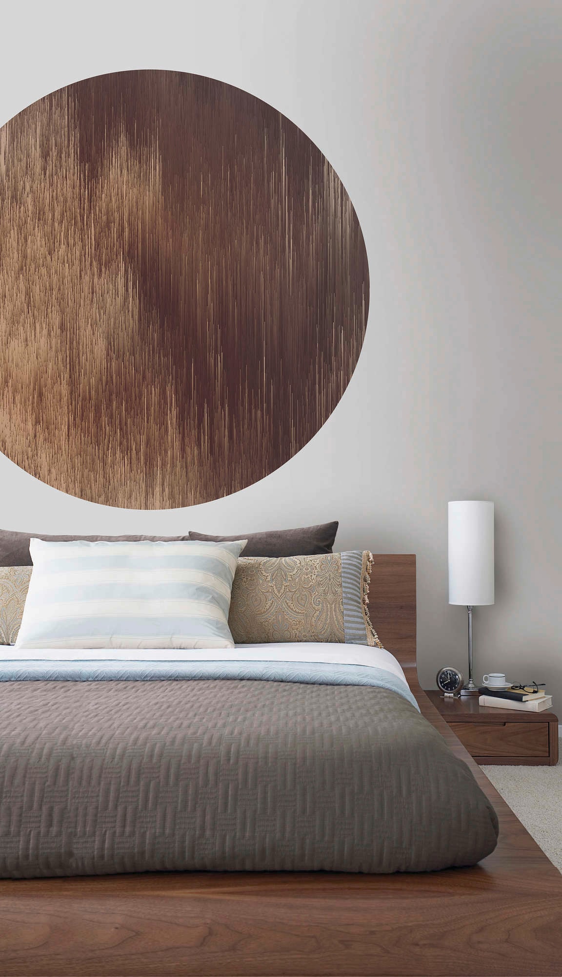 Komar Vliestapete »Vlies selbstklebend - Windlines Color - Größe 125 x 125 cm«, bedruckt, Wohnzimmer, Schlafzimmer