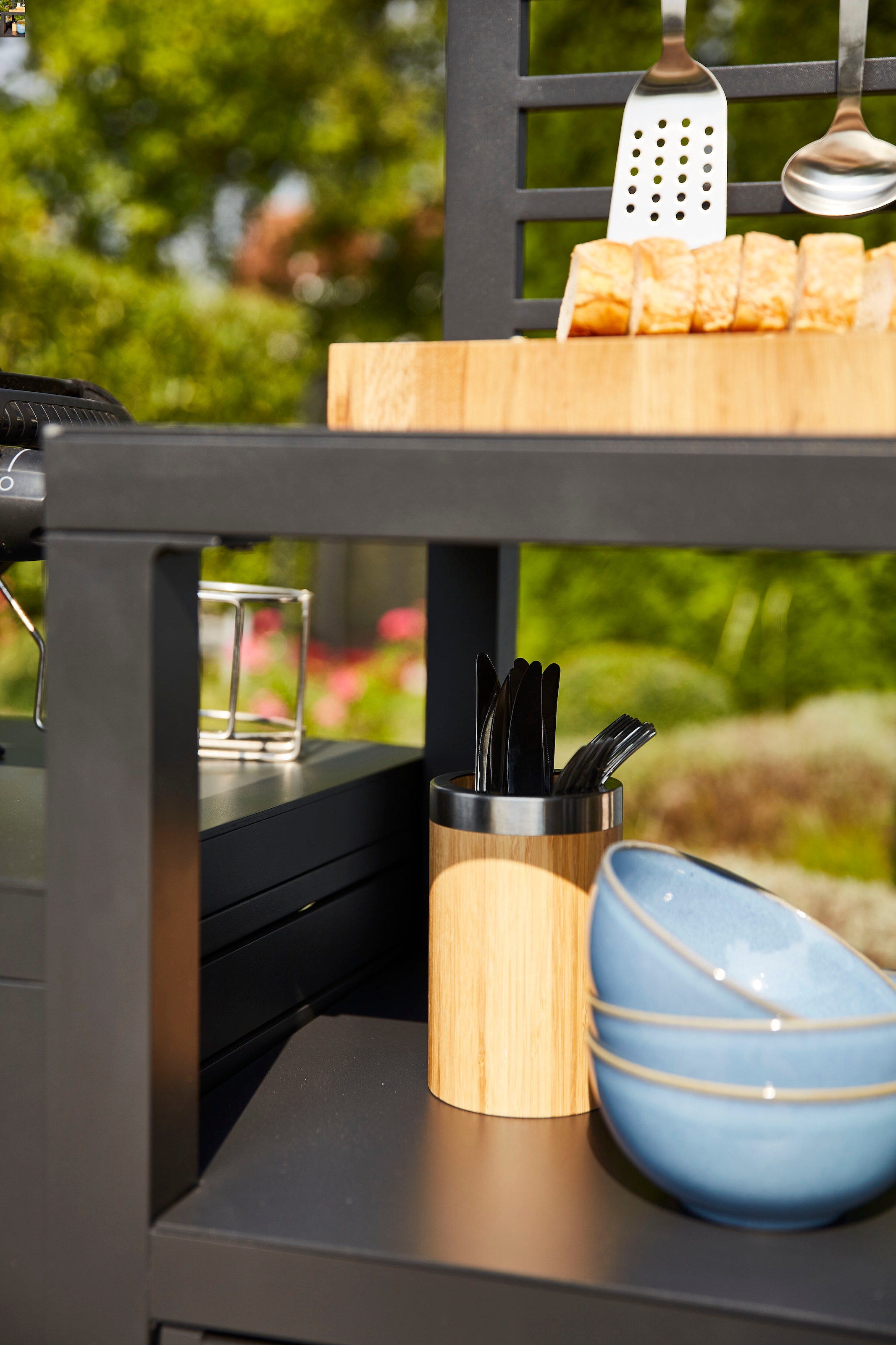 Siena Garden Outdoor-Küche »Texas 3er-Set« Set,  aus Aluminium in matt anthrazit