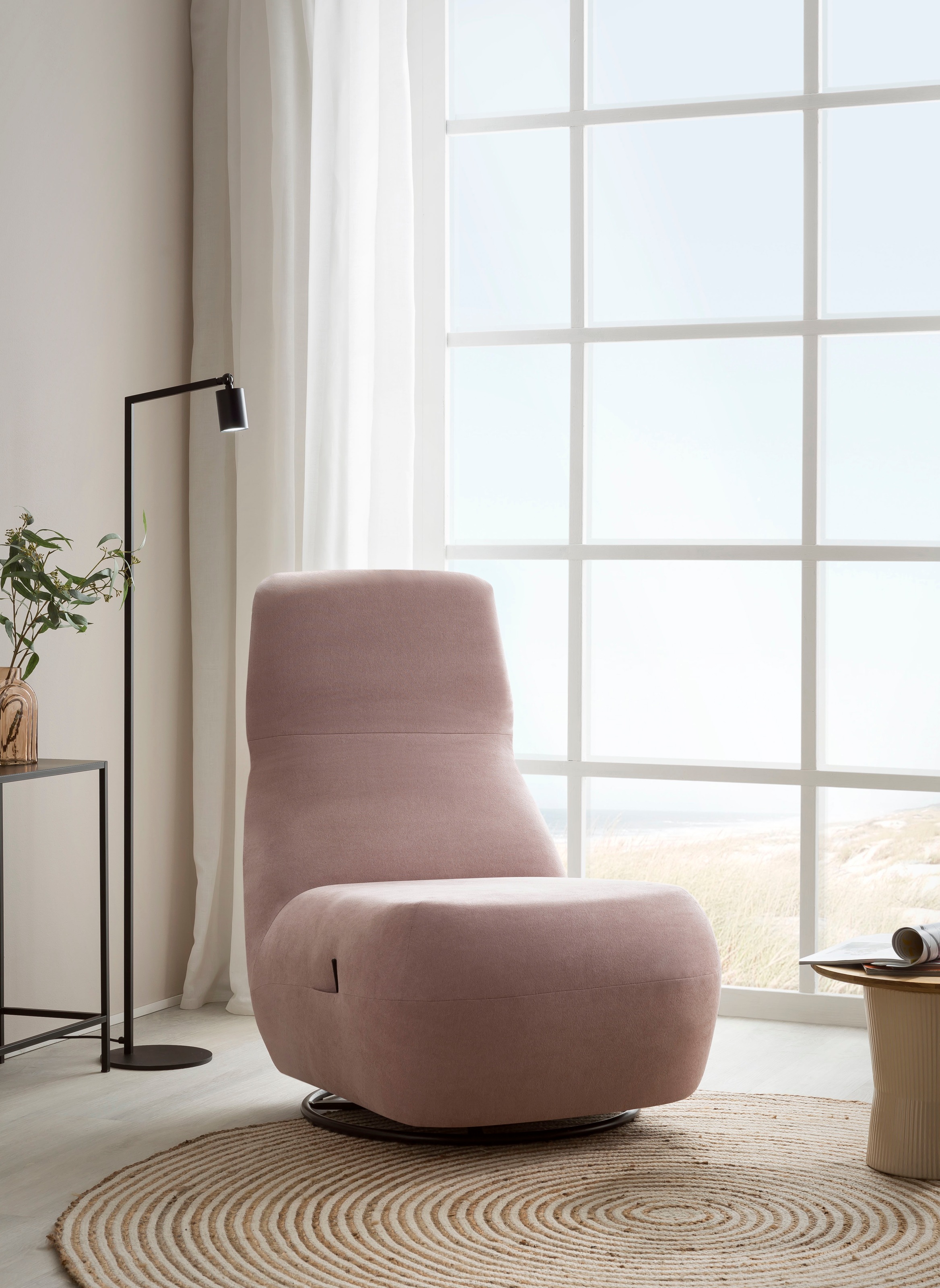 Home affaire Relaxsessel »Emberson Sessel, Rückenlehne hochklappbar, Drehse günstig online kaufen