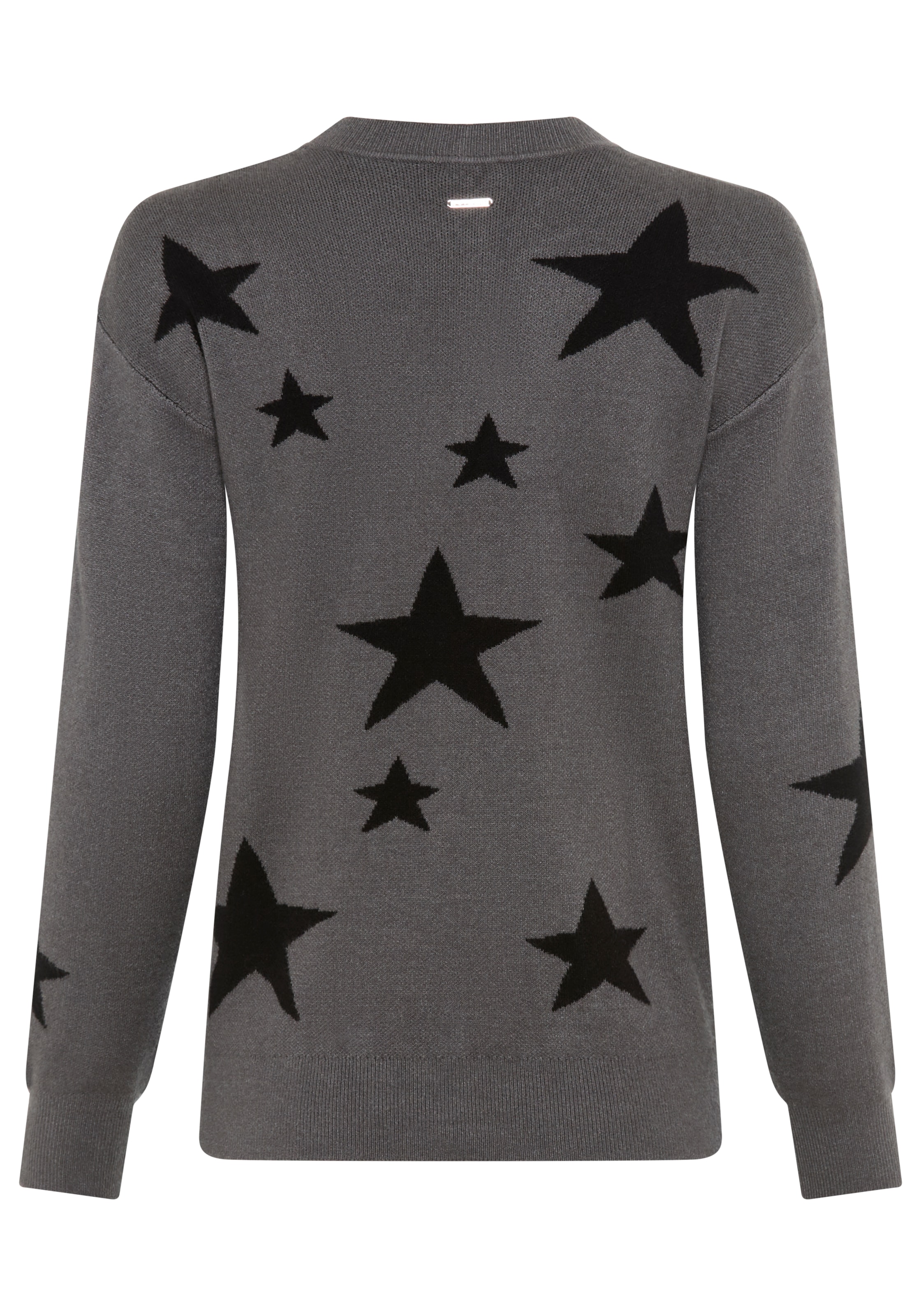 Laura Scott Rundhalspullover kuscheliger Winterstrick mit Sternenmuster - NEUE KOLLEKTION