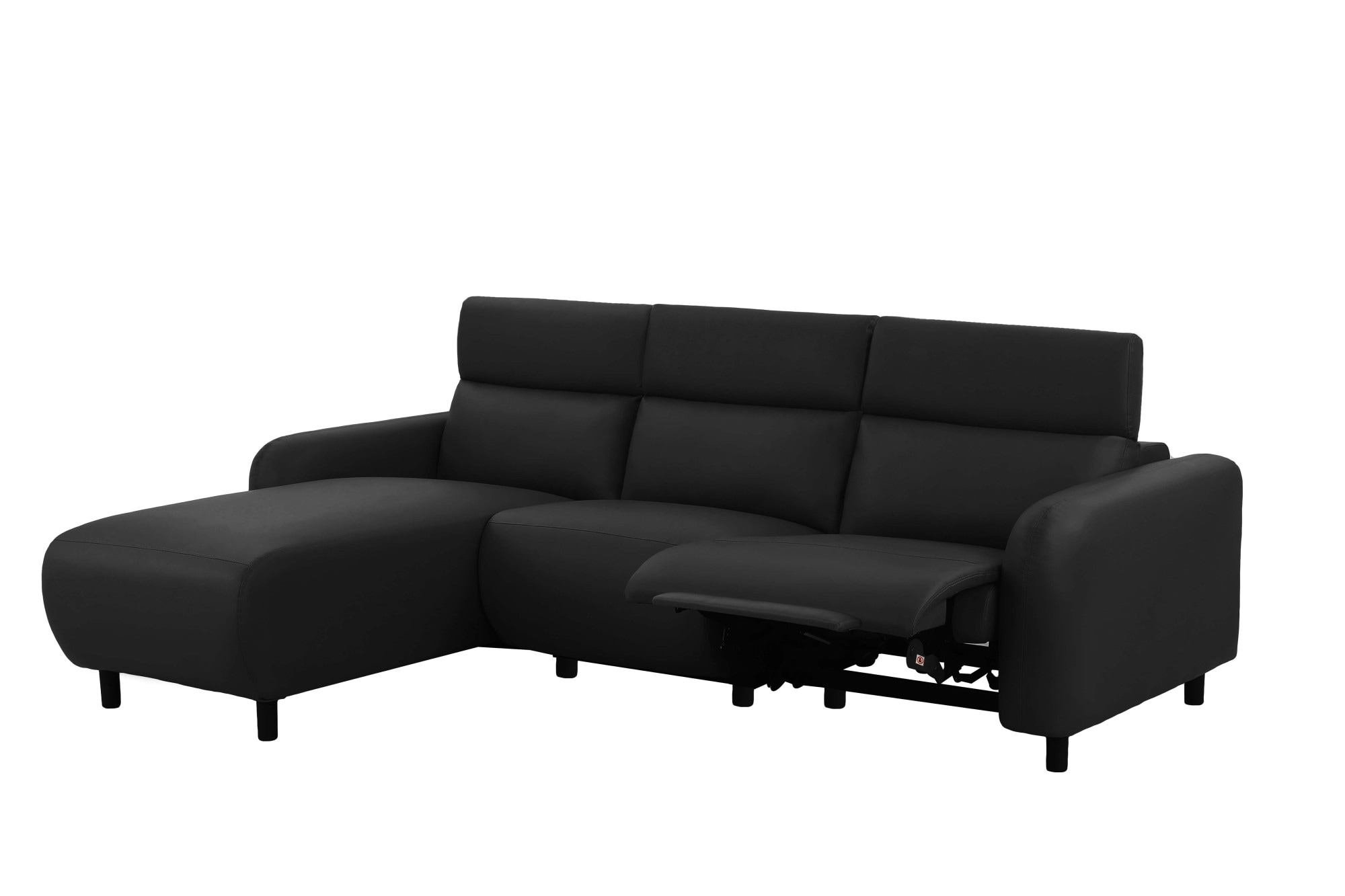 Home affaire Ecksofa »SKAANE Struktur, L-Form, 274 cm, manuelle u. elektrische Funktion,«, Kopfteilverstellung, Relax-und Liegefunktion, Federkernpolsterung