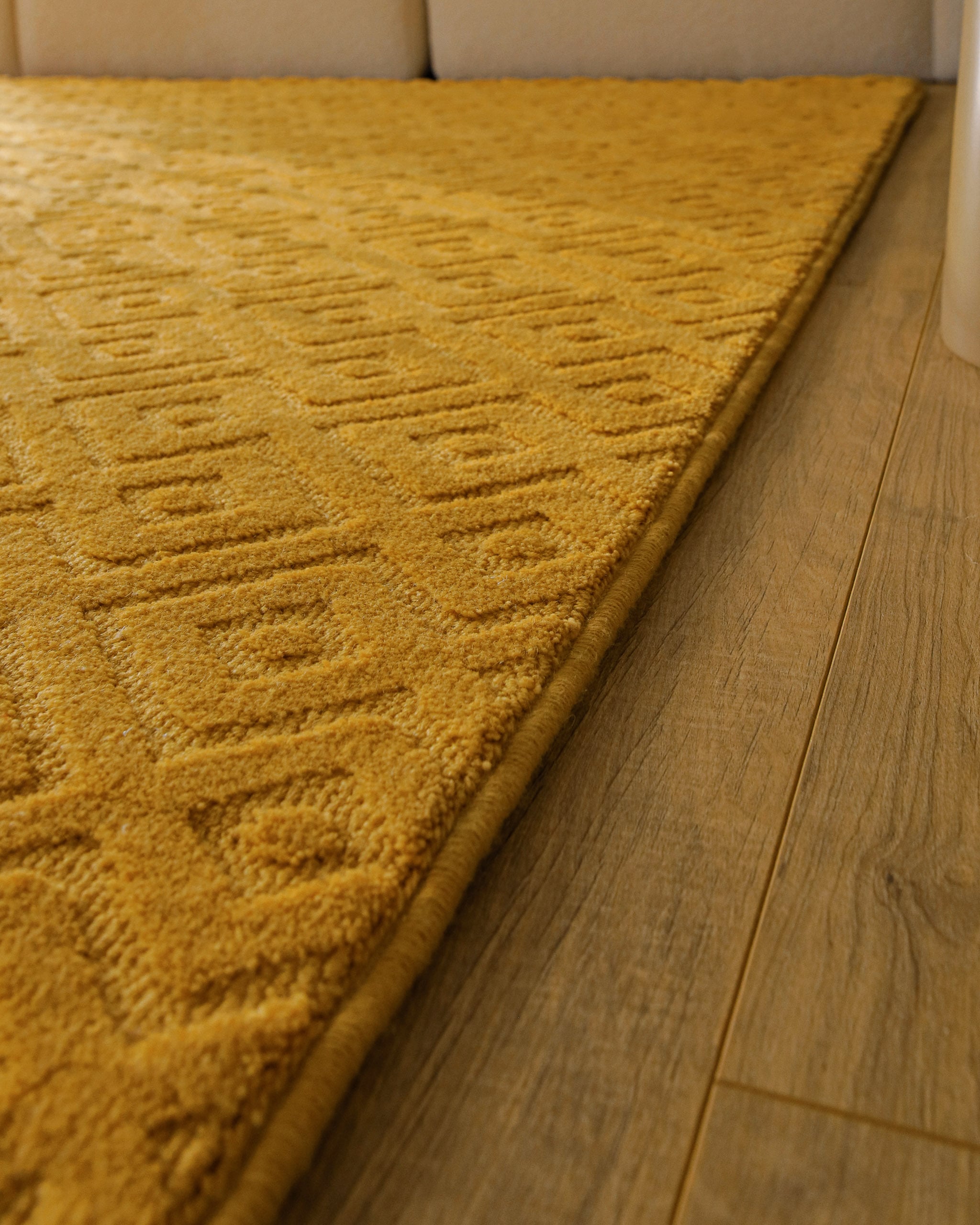 Wecon home Teppich »Castello TWO« rechteckig 7 mm Höhe Schurwolle, Kurzflor mit Hoch-Tief-Effekt, Wohnzimmer, Rautenmuster