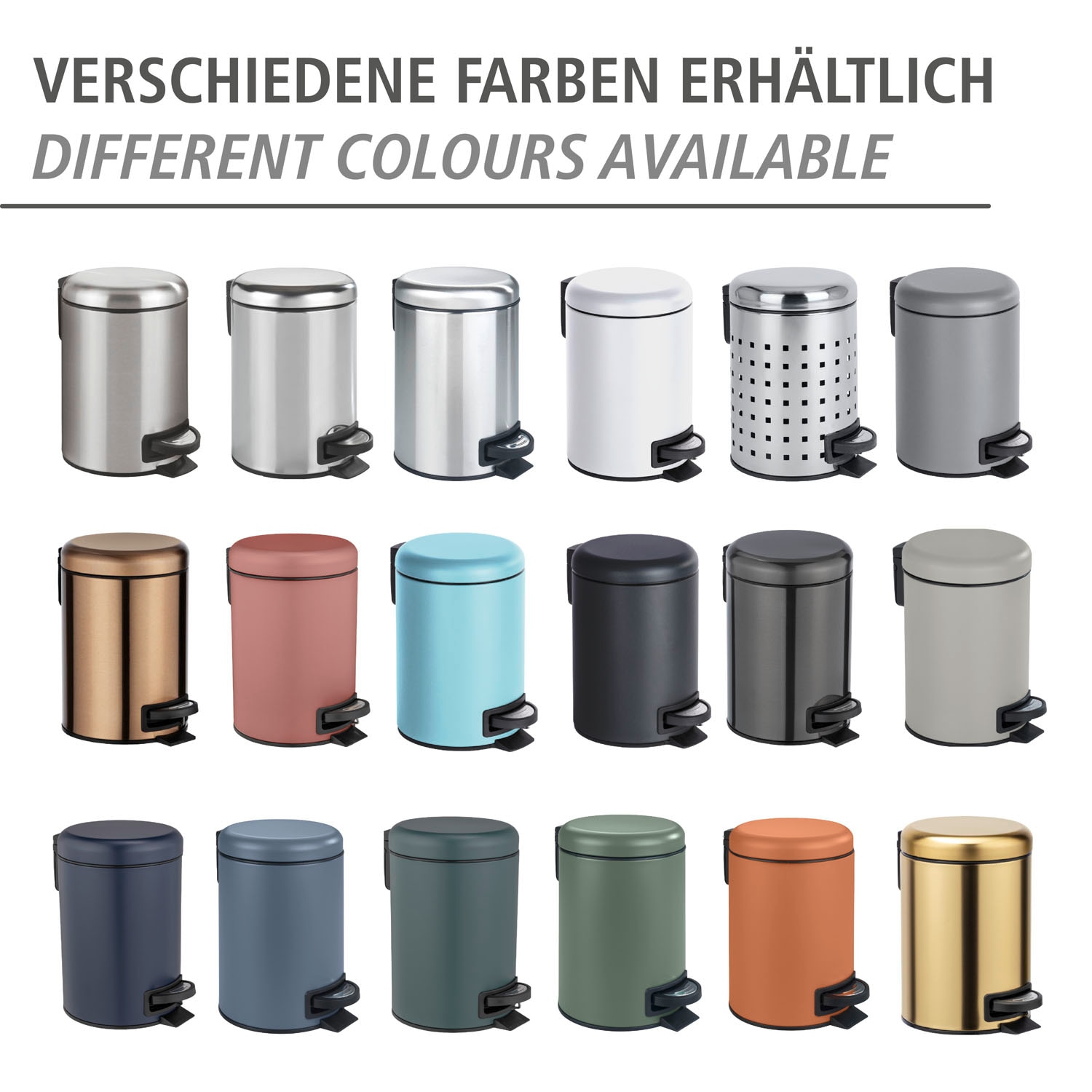 WENKO Kosmetikeimer »Leman«, dunkelgrün, 3 Liter
