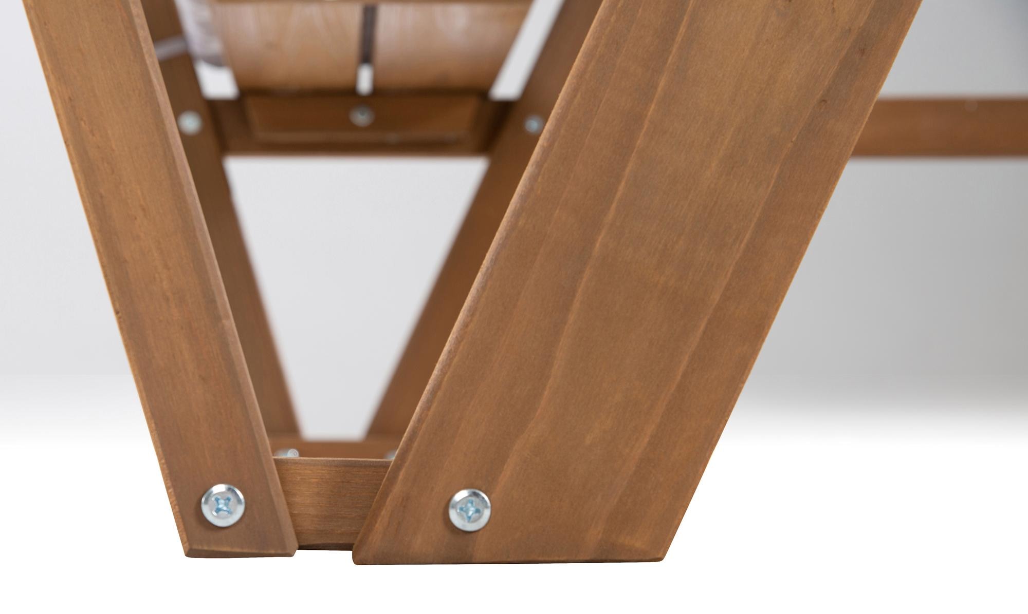 roba® Kindersitzgruppe »Picknick for 4 Outdoor Deluxe, Teakholz-Optik«, mit Lehne