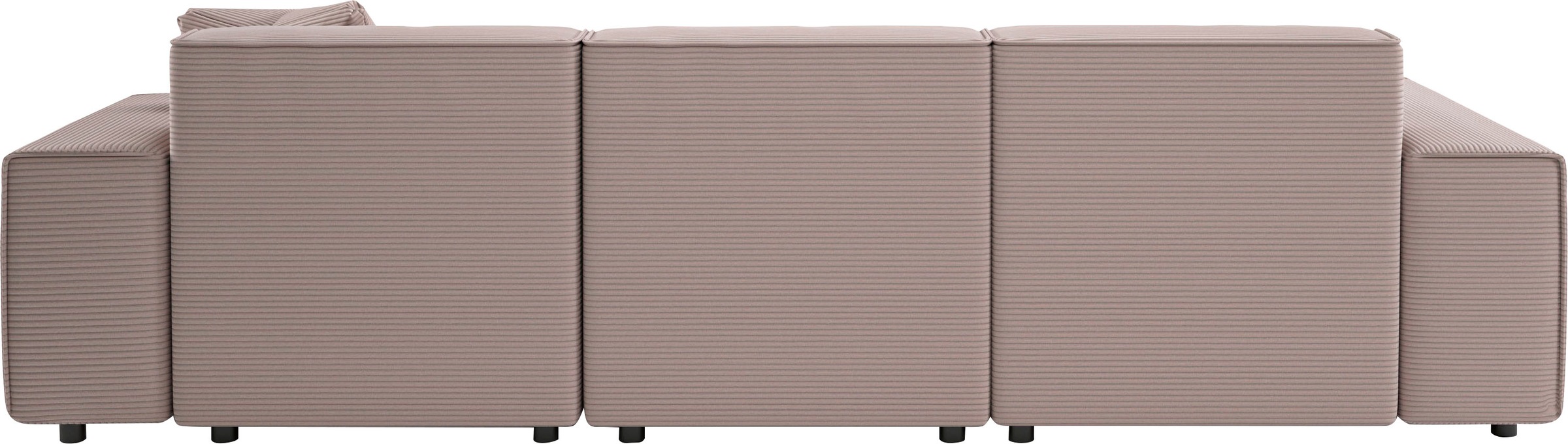 andas Ecksofa »Glimminge L-Form auch in Breitcord, Feincord + Easy care-Bezug,«, Breite 264, Zierkissen