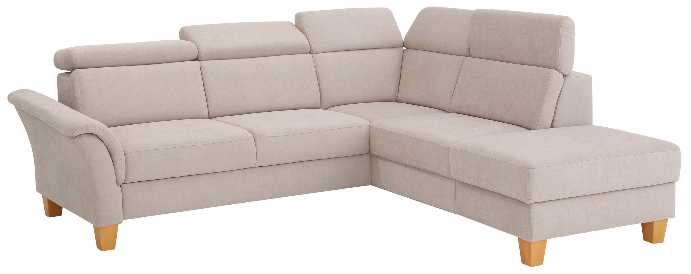 Home affaire Ecksofa »Conville L-Form« Federkern, wahlweise mit Bettfunktion und Bettkasten bzw. Stauraum