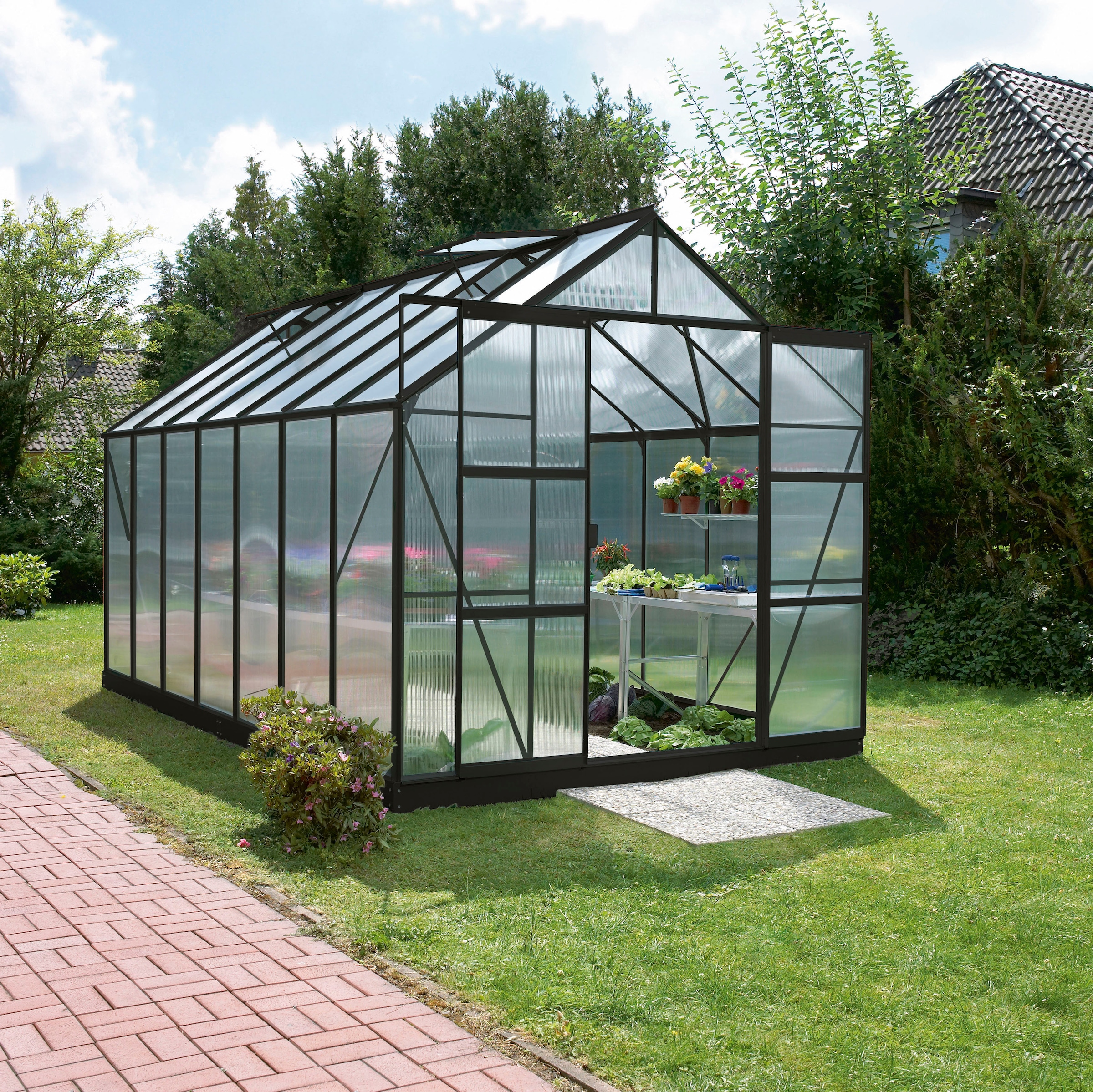 Vitavia Gewächshaus »Mars 11500« Alu-Profile, 4 mm Hohlkammerplatten