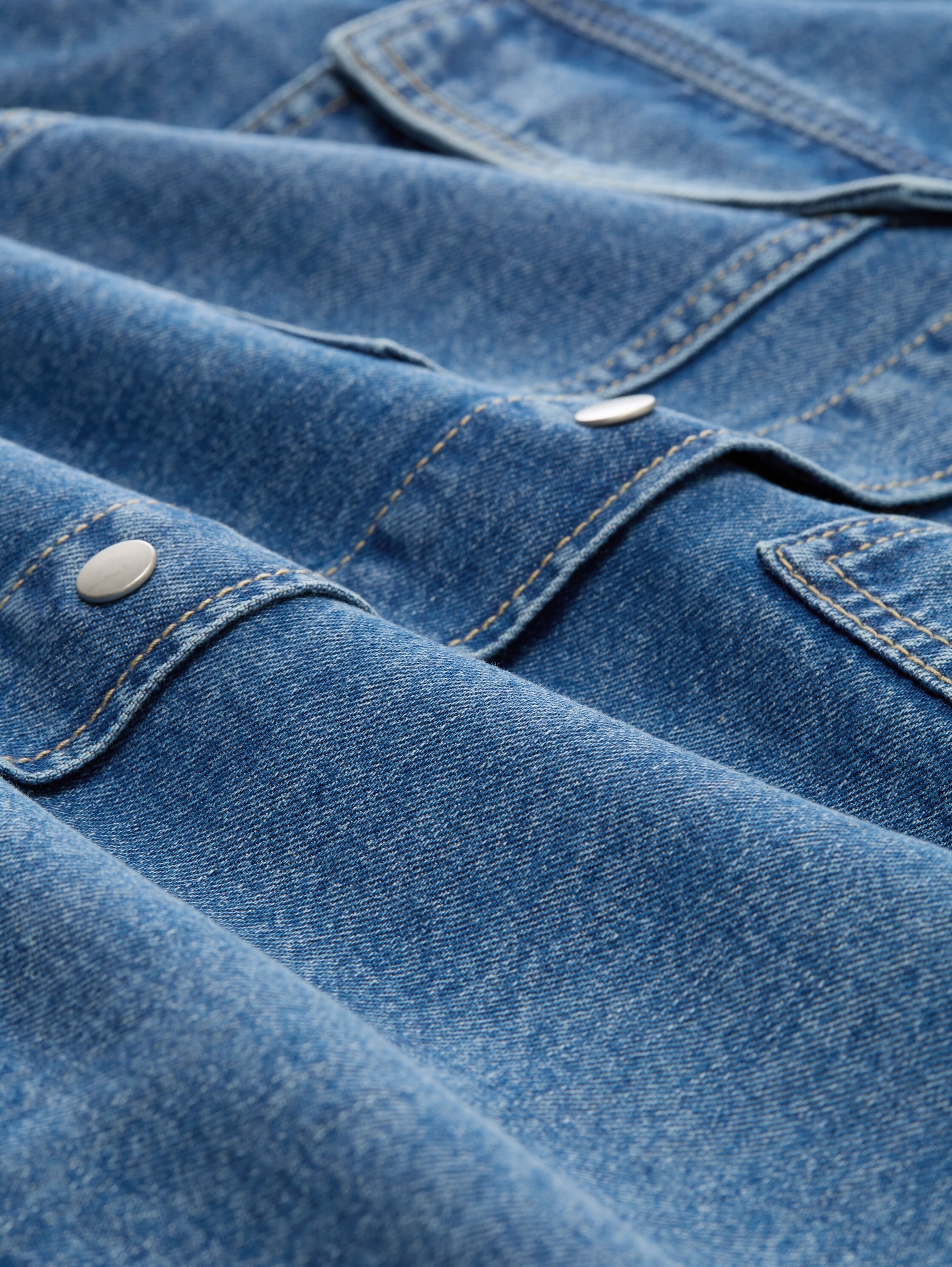 TOM TAILOR Denim Jeansbluse, mit Brusttaschen