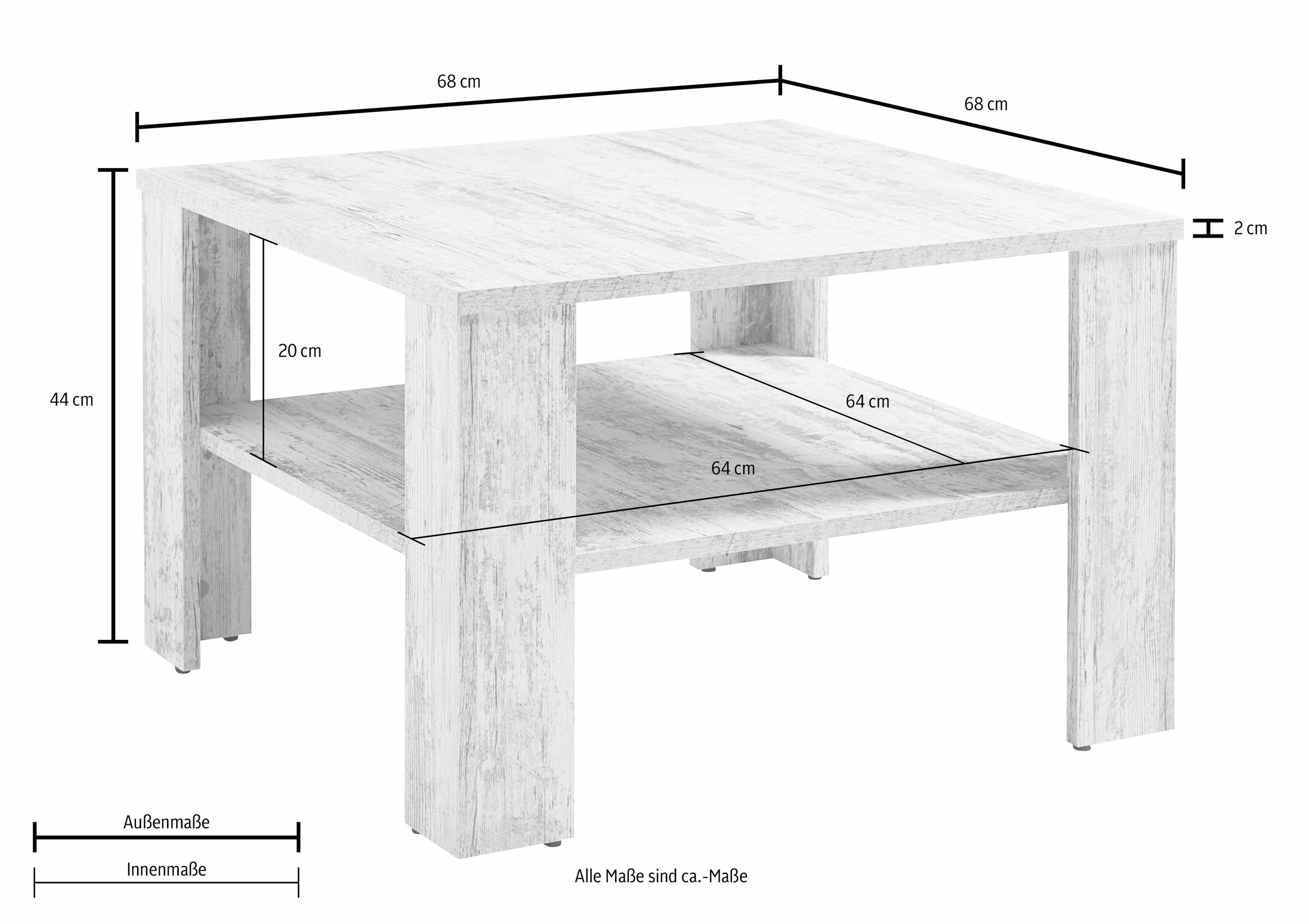 HELA Couchtisch, mit Ablageboden online kaufen | Quelle.de