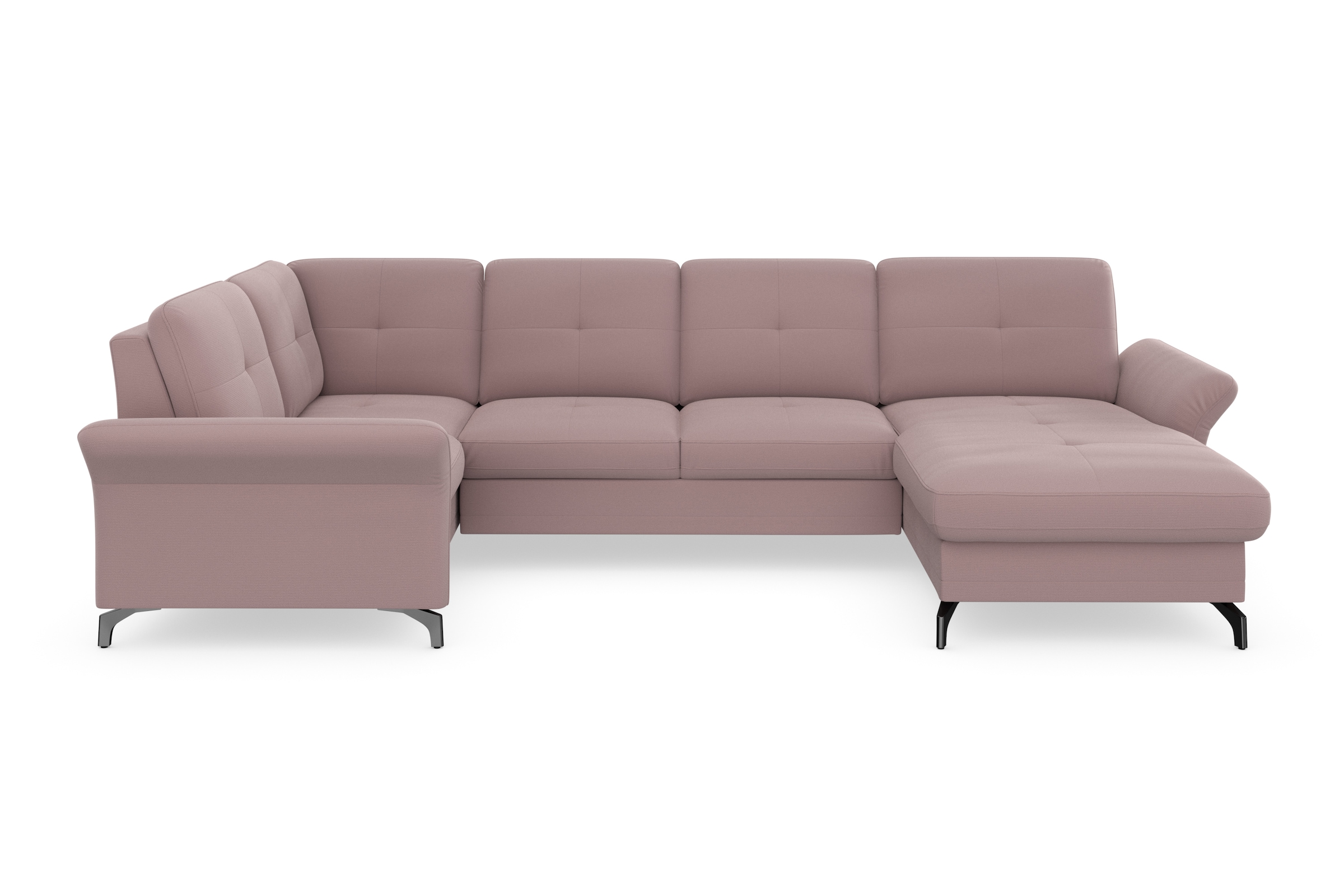 PLACES OF STYLE Wohnlandschaft »Calando U-Form« wahlweise mit Bettfunktion, günstig online kaufen