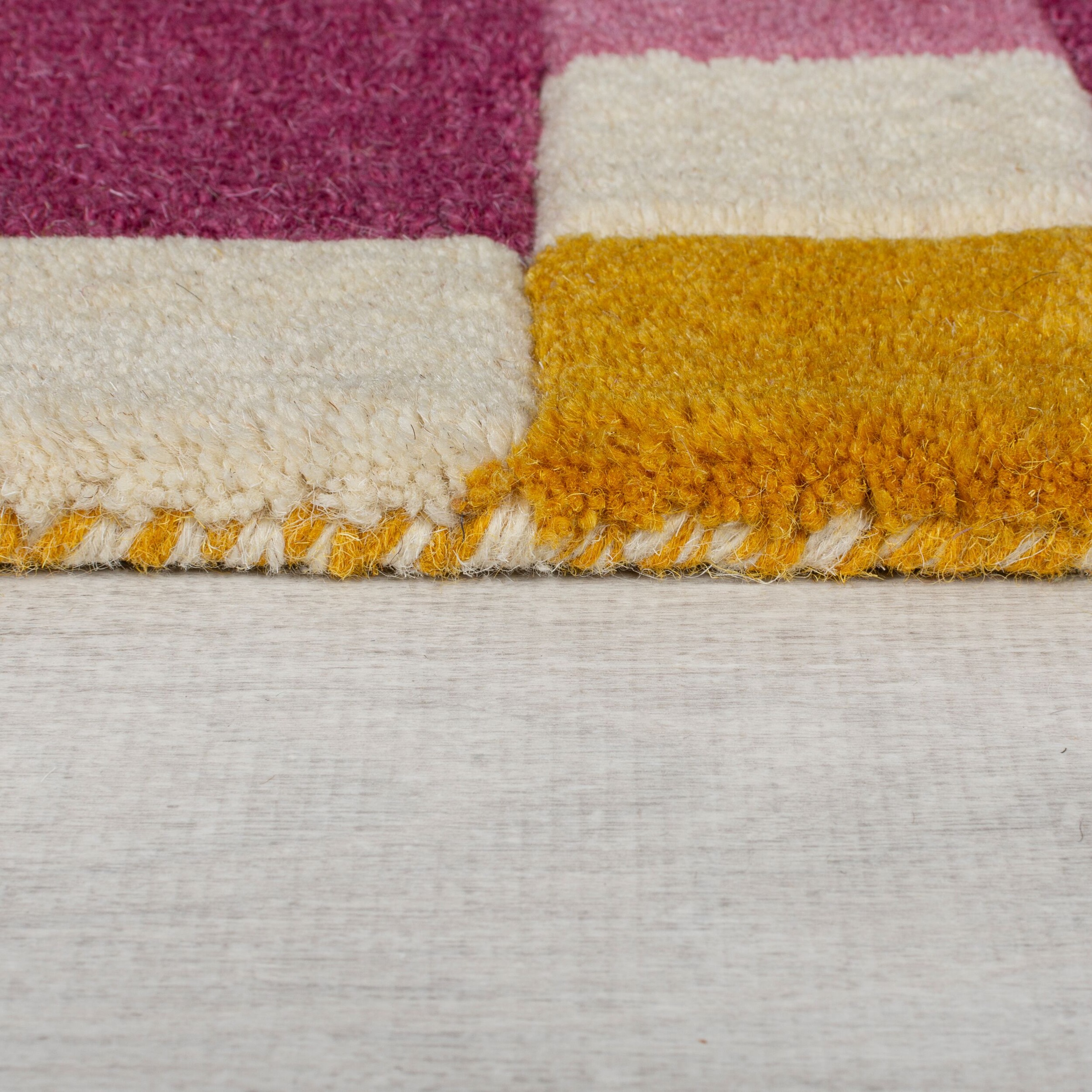 FLAIR RUGS Wollteppich »Kai Wool Border«, rechteckig, 10 mm Höhe, Kai Wool Border Läufer Teppich