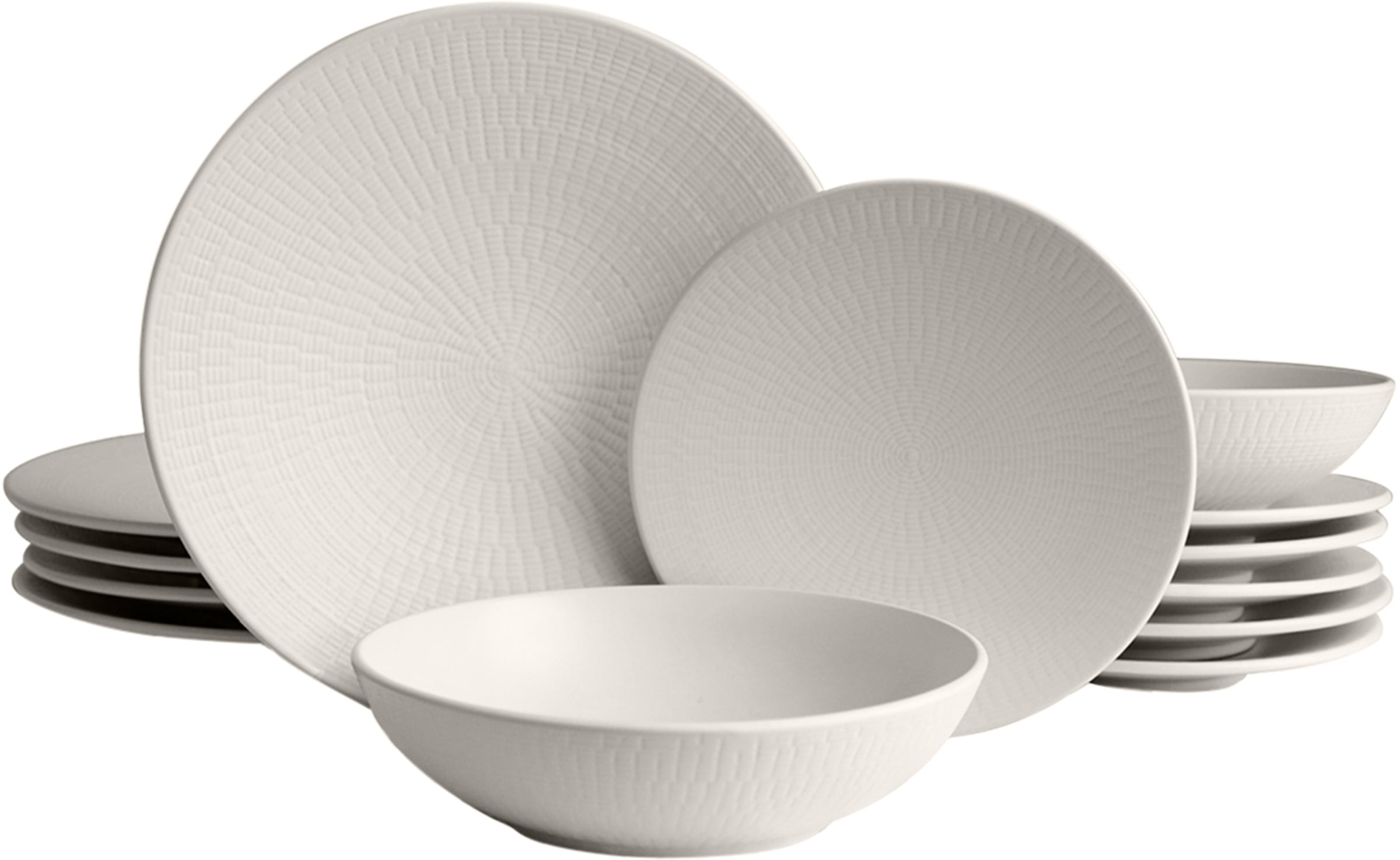 ECHTWERK Tafelservice »Blanka Nature-Design«, (Set, 18 tlg.), mit Struktur günstig online kaufen