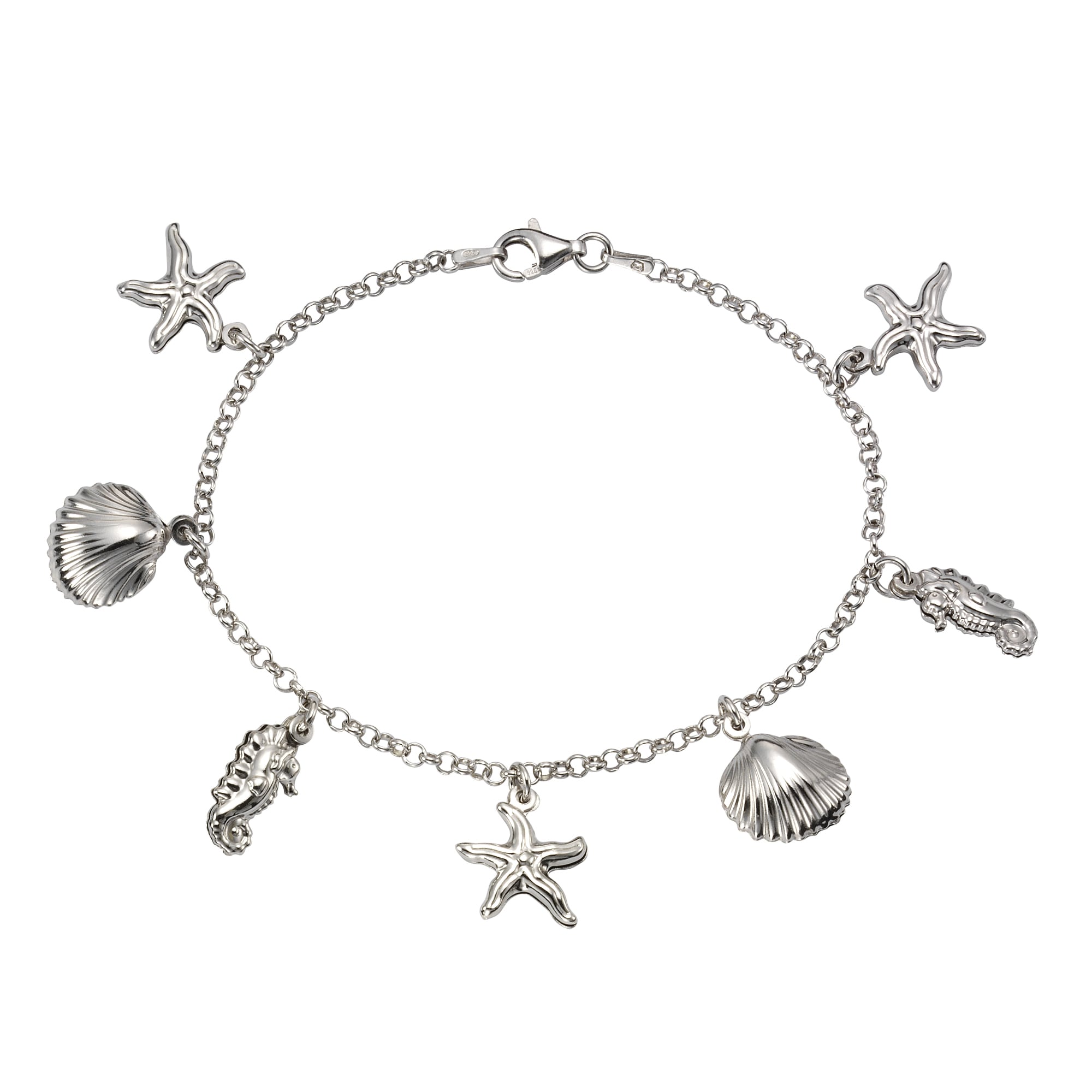 Armband »925 Silber rhodiniert maritime Motive«