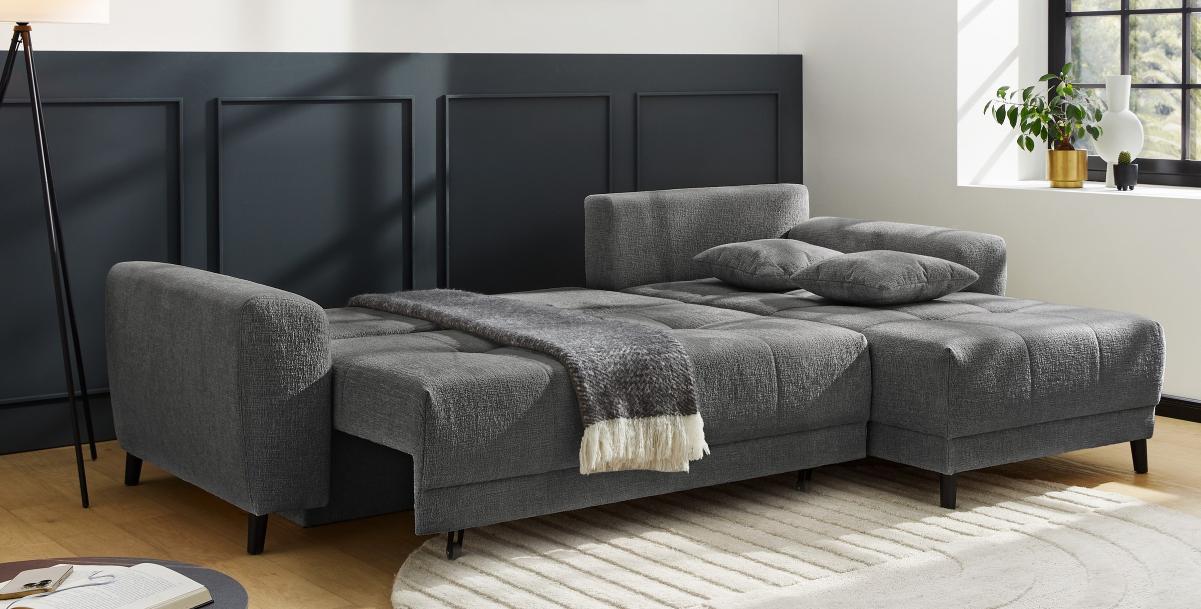 Jockenhöfer Gruppe Ecksofa "Beverly, inklusive Bettfunktion" Stauraum / Bet günstig online kaufen