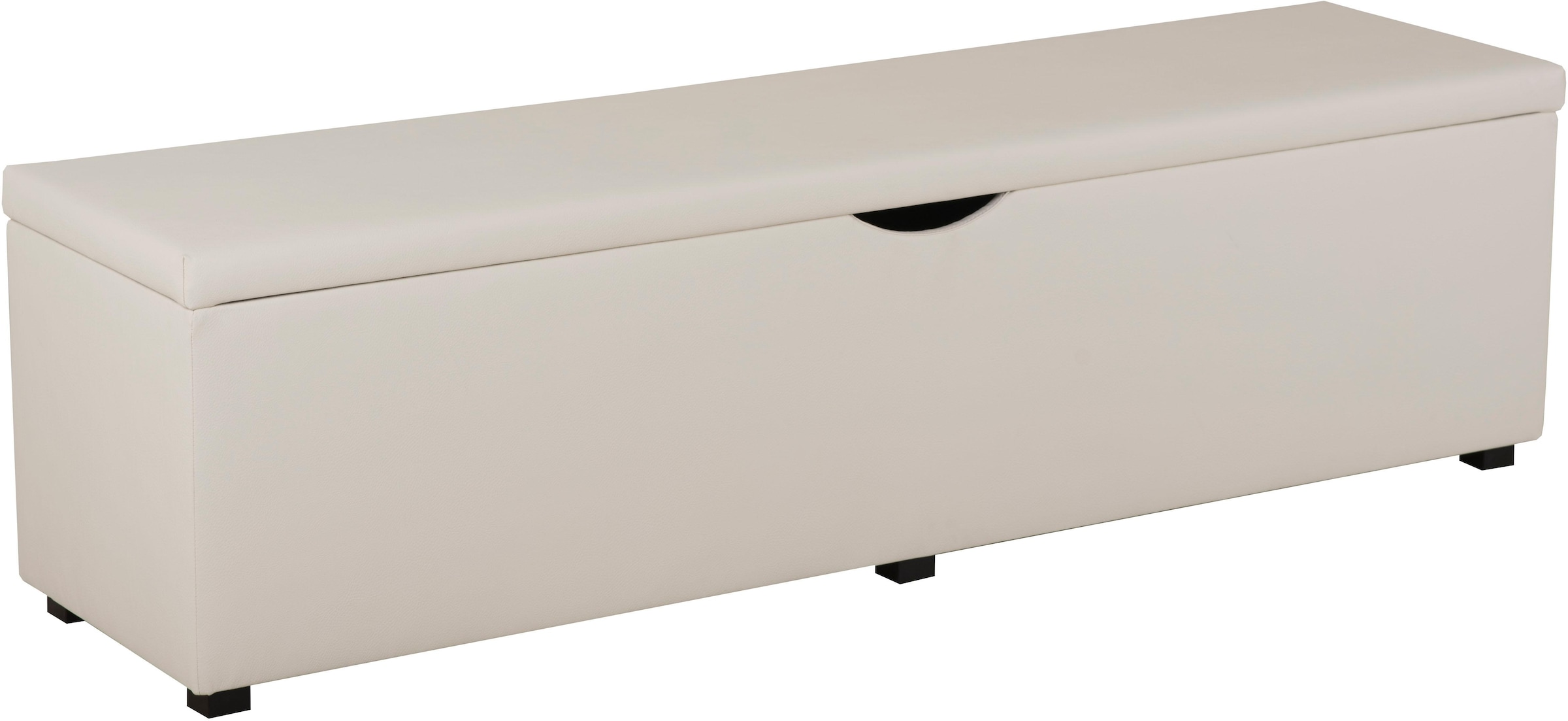 PLACES OF STYLE Hockerbank »Standard« Breite 120cm oder 160cm, auch als Garderobenbank oder Bettbank altweiß
