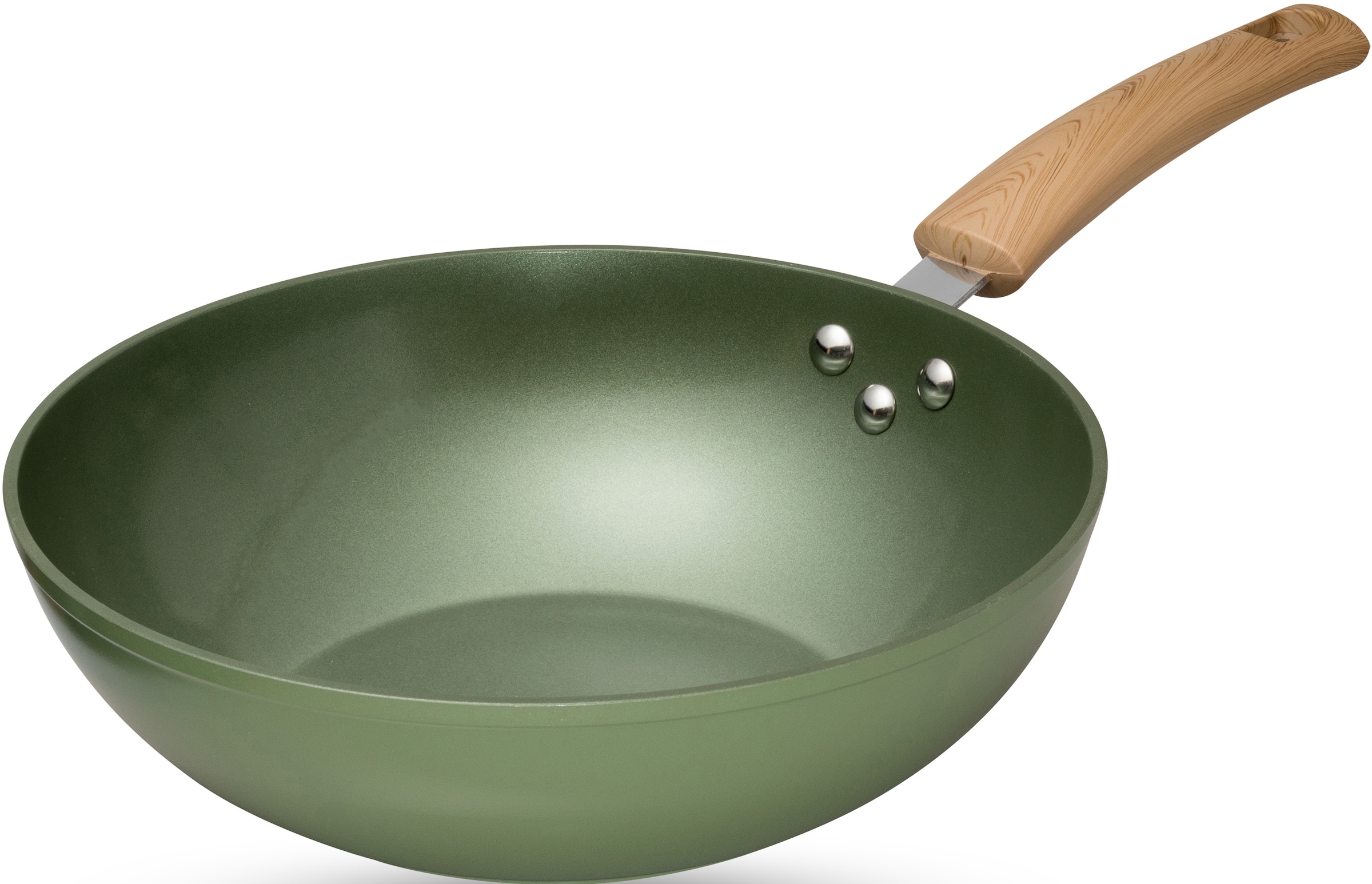 JUST VEGAN Wok »CeraVegan«, Aluminium, (1 tlg.), Pflanzliche Keramikbeschic günstig online kaufen