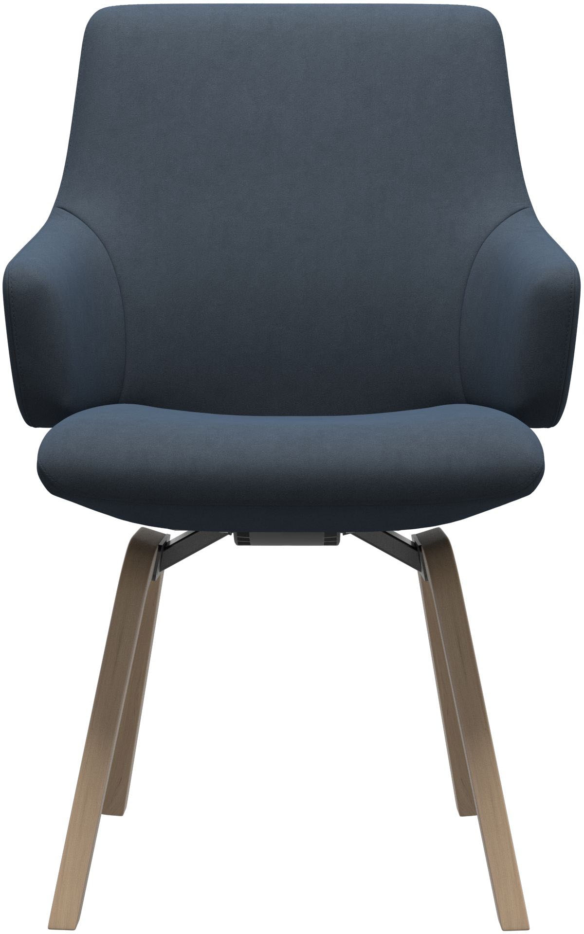 Stressless® Polsterstuhl »Laurel« () Microfaser DINAMICA Low Back mit Armlehne, Größe L, mit schräggestellten Beinen in Schwarz
