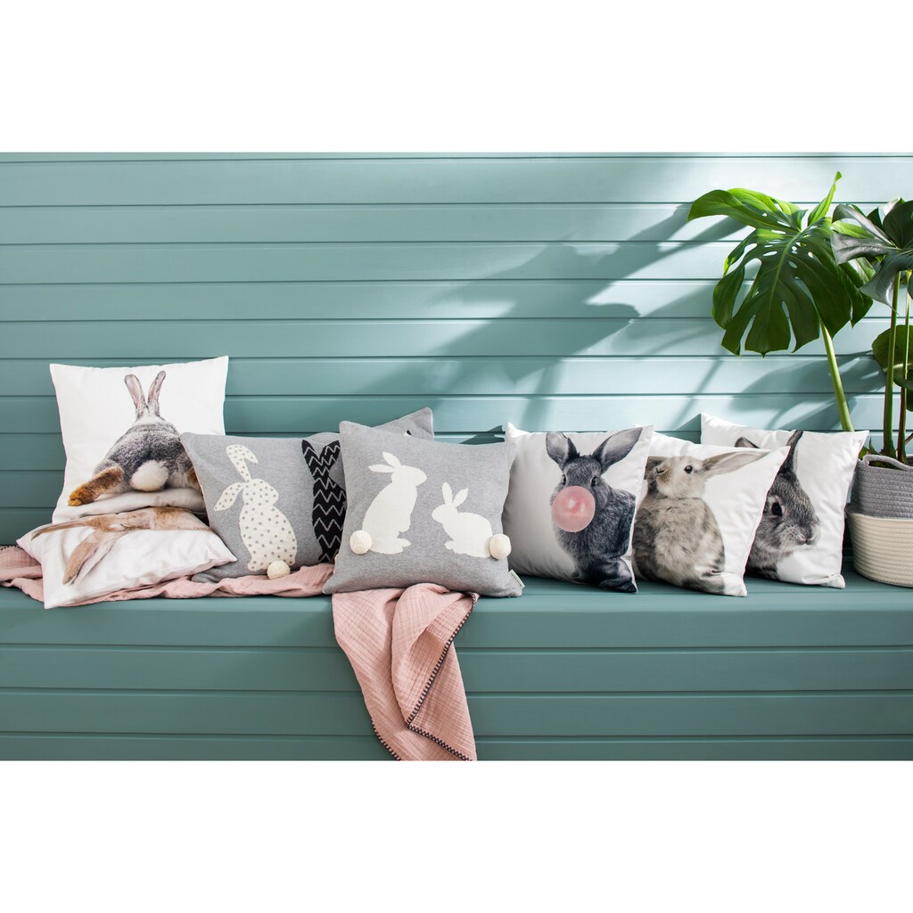 TOM TAILOR HOME Dekokissen »Patterned Bunnies«