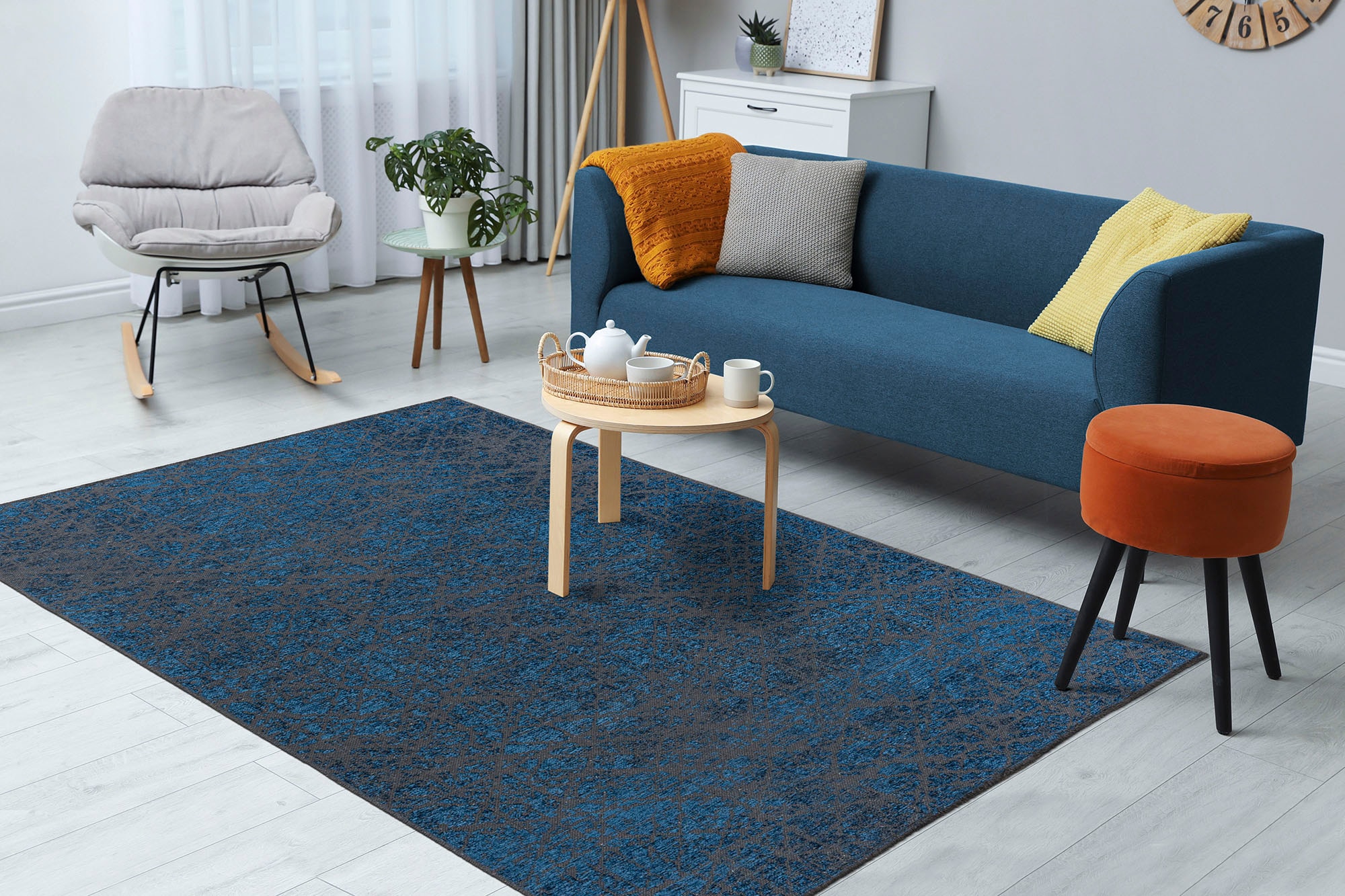 Kayoom Teppich »Kalevi 200«, rechteckig, 8 mm Höhe, Flachgewebe