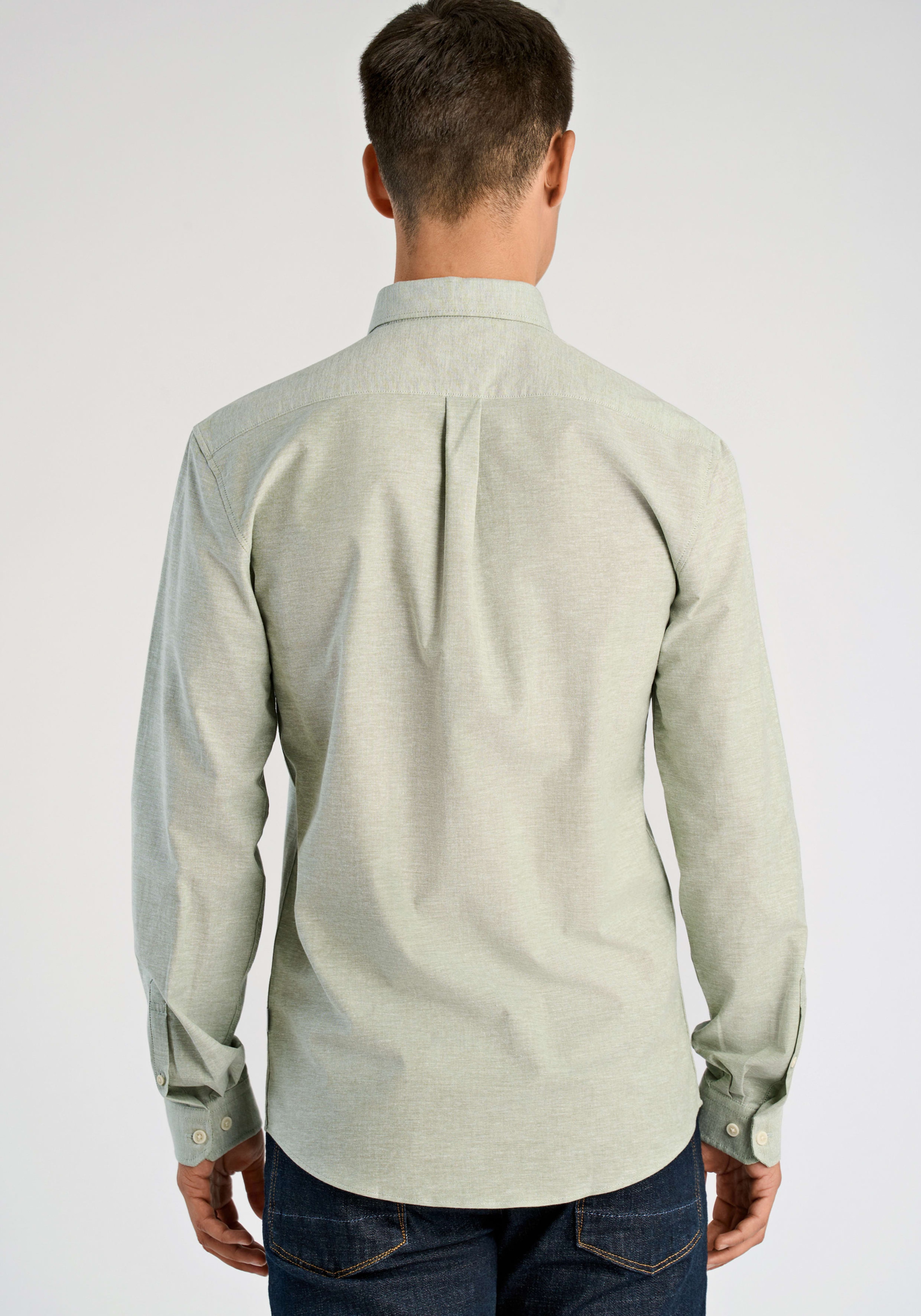 LINDBERGH Langarmhemd mit Button-Down-Kragen