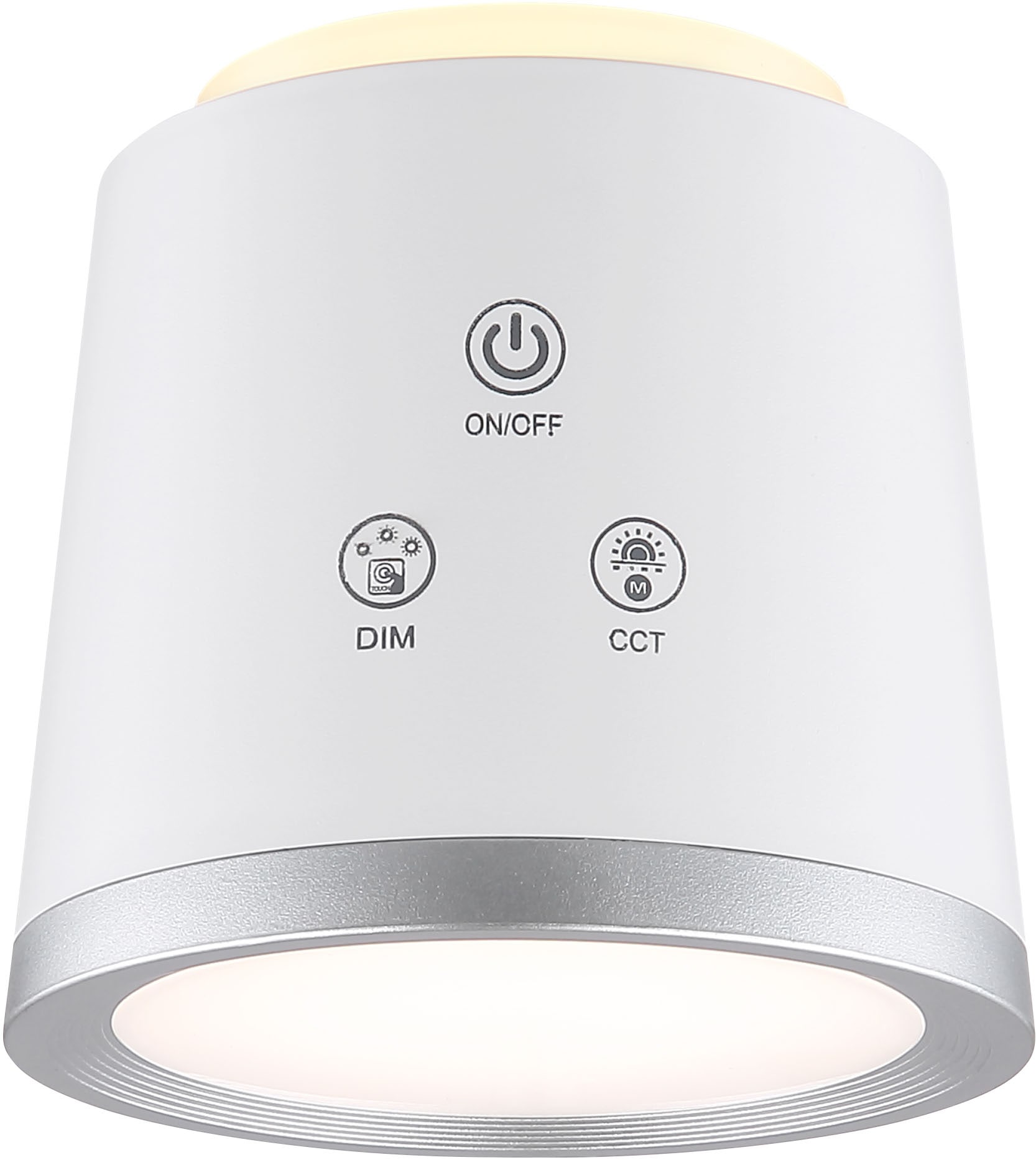 GLOBO LIGHTING LED Tischleuchte »MEEYA«, Leuchtmittel LED-Modul | LED fest integriert, Tischlampe/Arbeitszimmer/Bürotischleuchte/weiß/Touch Ein/Aus