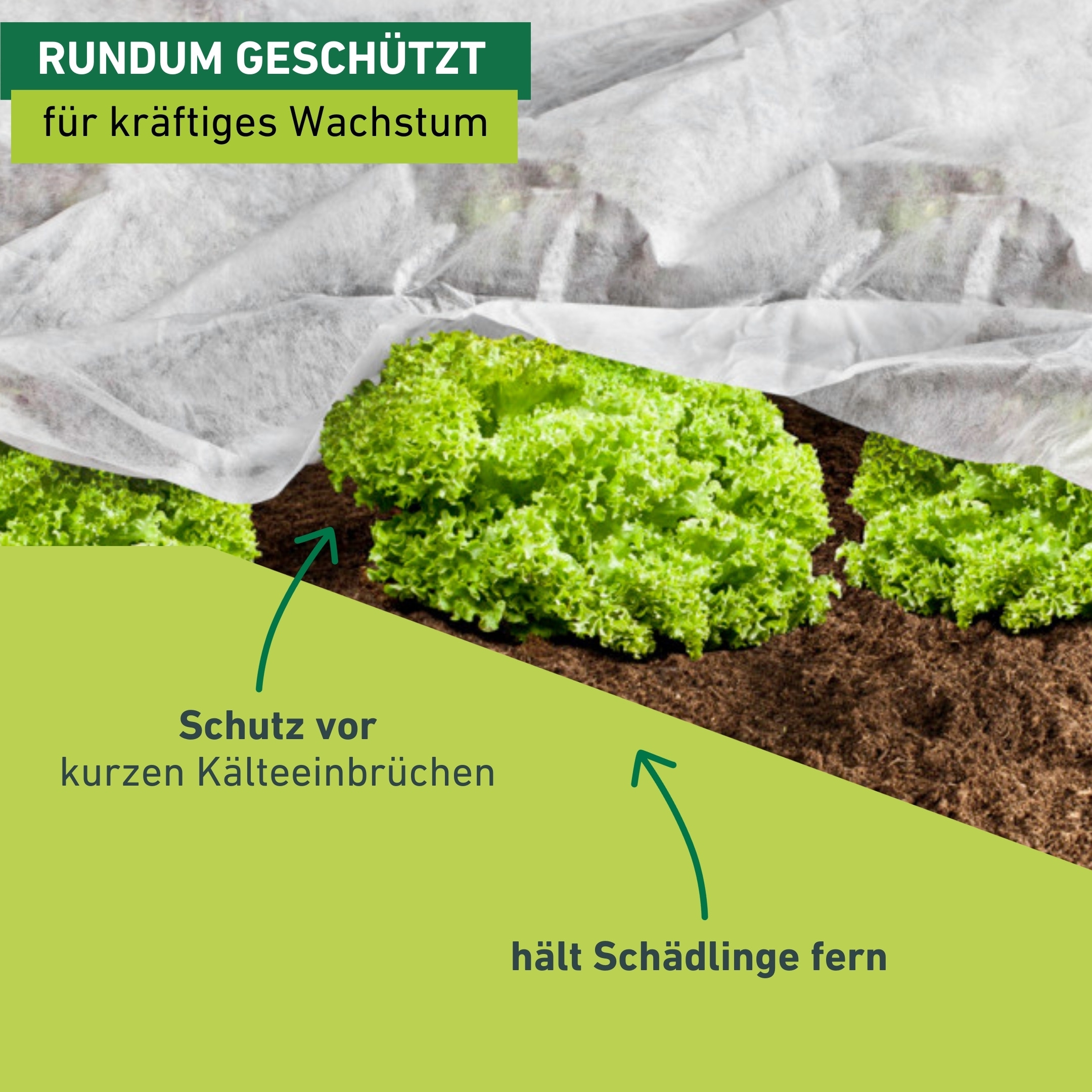 Windhager Gartenvlies »für Hoch-, Freilandbeete, ÖKO Wachstumsvlies zur Anzucht von Pflanzen« 1 Stk. tlg. erhältlich in 5 x 1,5 m oder 10 x 1,5 m, 18 g/m², weiß