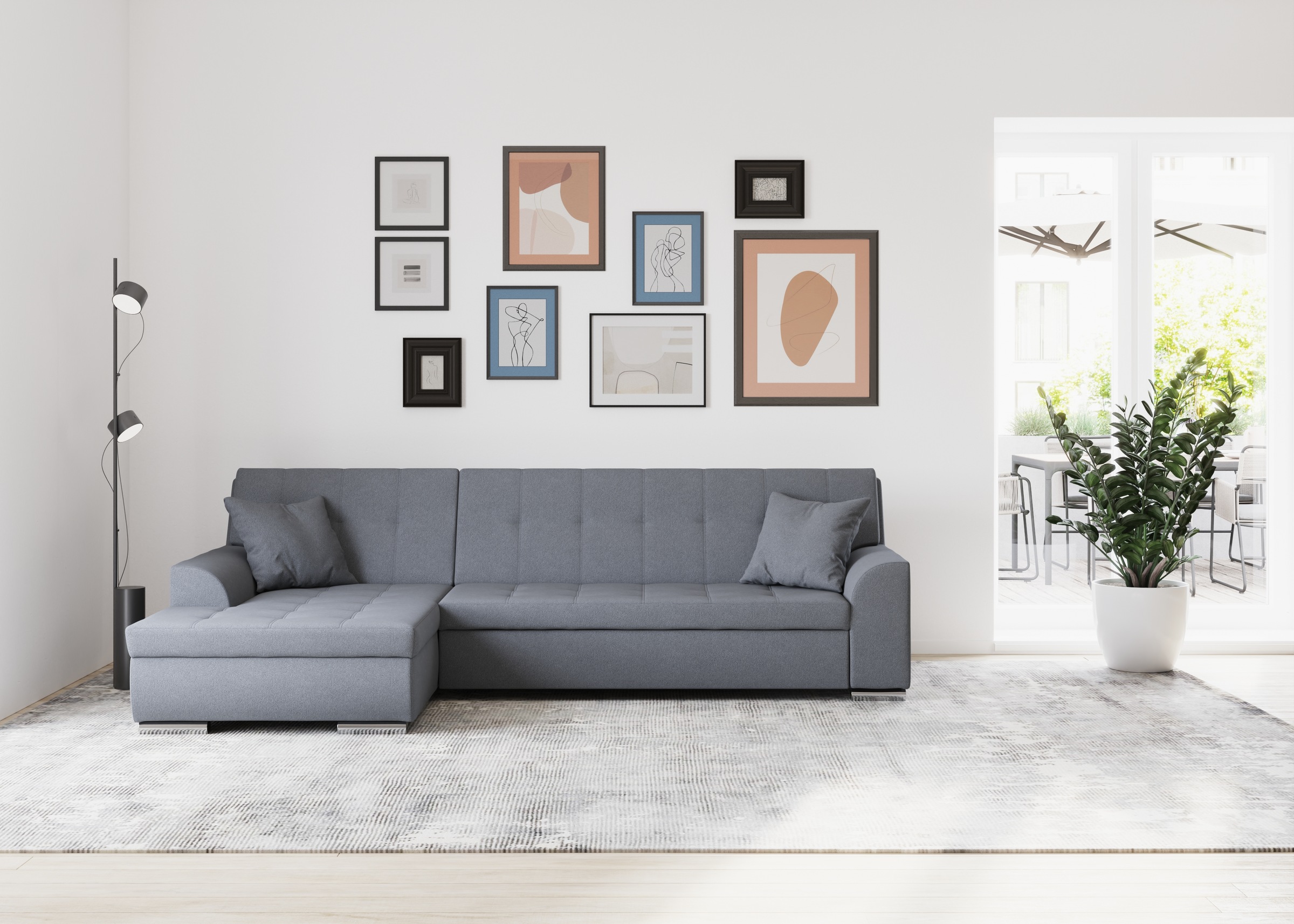 DOMO collection Ecksofa »Treviso viele Bezüge, auch in Cord, L-Form, B/T/H: günstig online kaufen