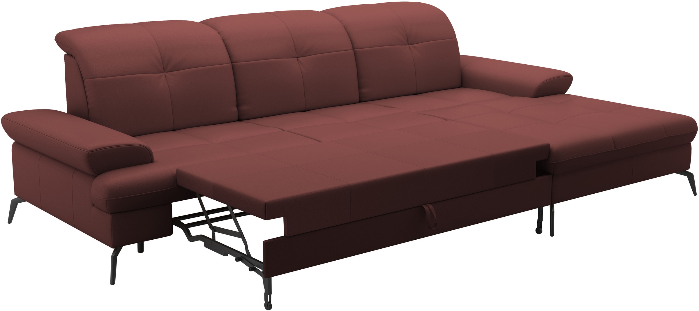 sit&more Ecksofa »Amica, L-Form, inkl. Sitztiefenverstellung & Armteilverstellung«, wahlweise mit Bettfunktion, Bettkasten und Kopfteilverstellung