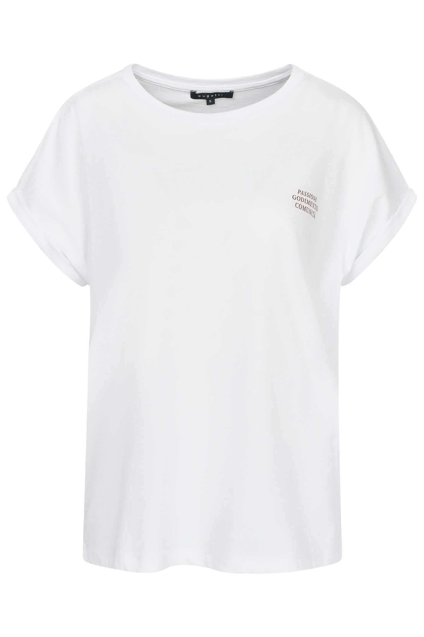 bugatti T-Shirt, aus Baumwolle