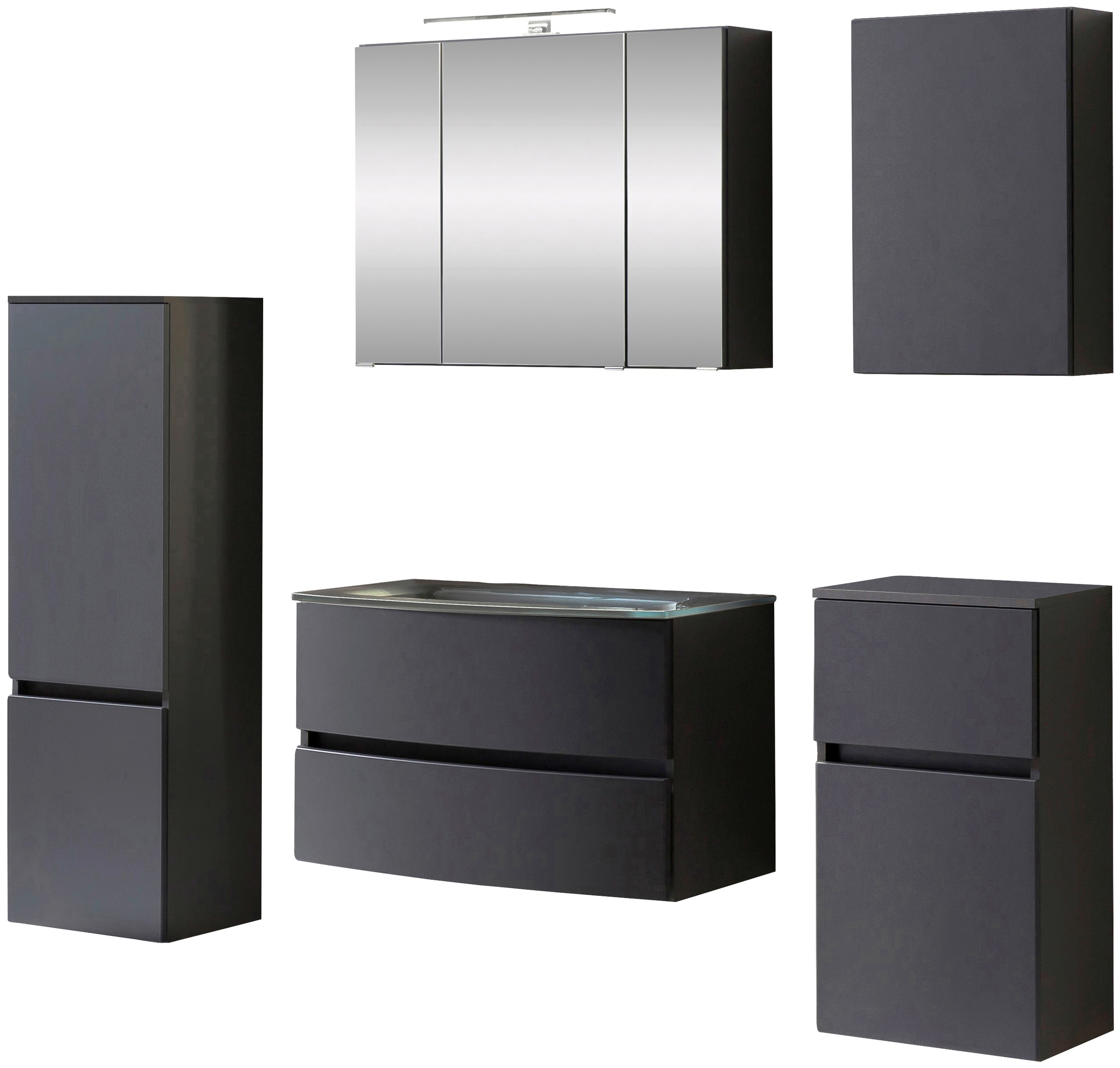 welltime Badezimmer-Set »Kaunas« Set, 5 Stk. tlg. günstig online kaufen