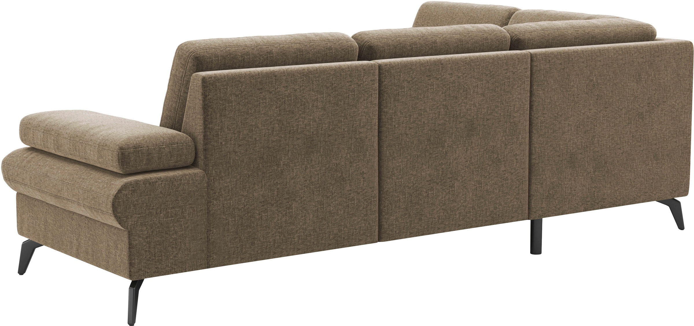 sit&more Ecksofa »Morris Jubi L-Form«, inkl. Armteilfunktion und 1 Zierkissen, wahlweise mit Bettfunktion