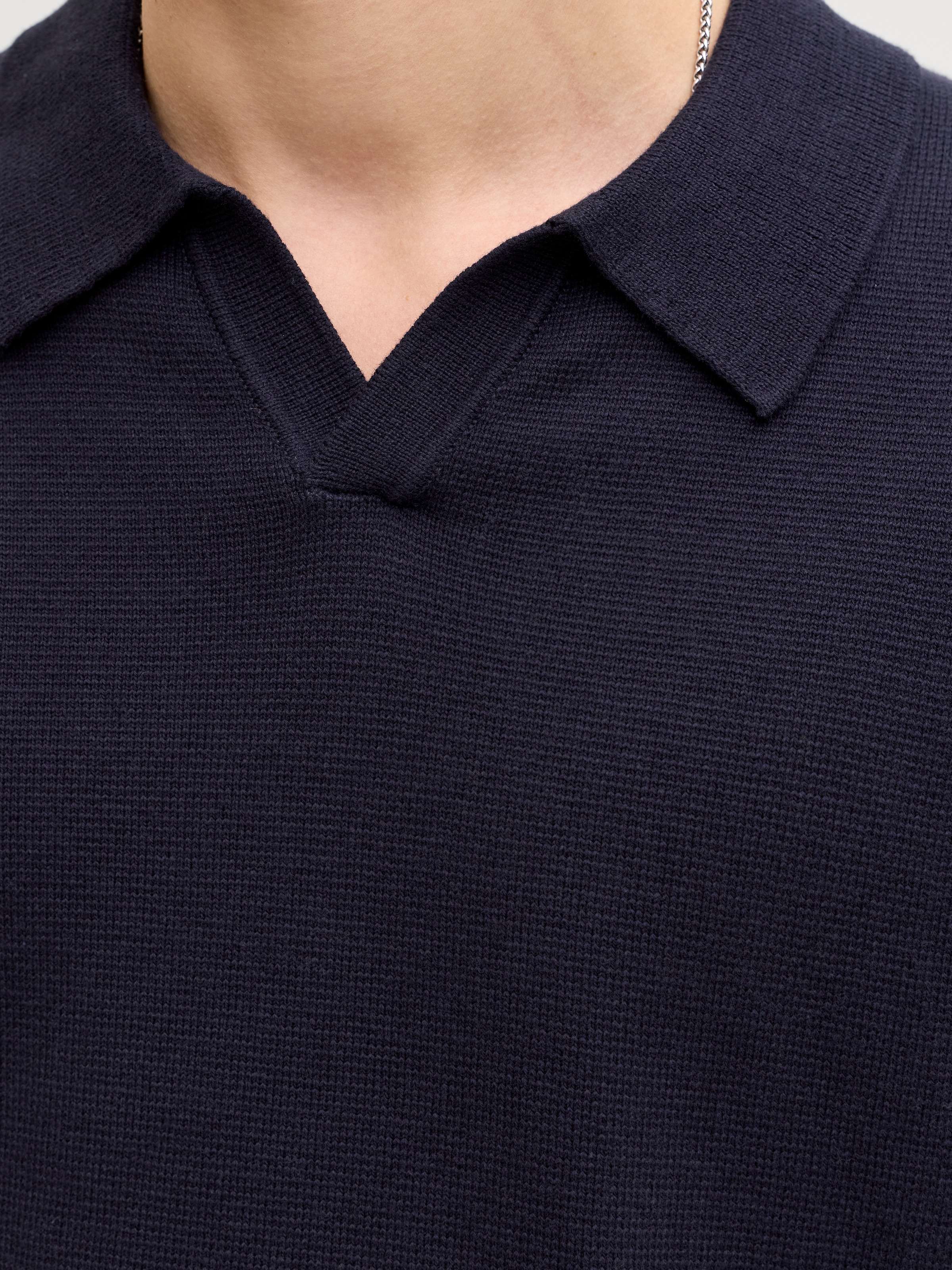 Jack & Jones Polokragenpullover »JPRBLAMILANO SPRING SPLIT NECK SS SN« Baumwollmischung, regular fit
