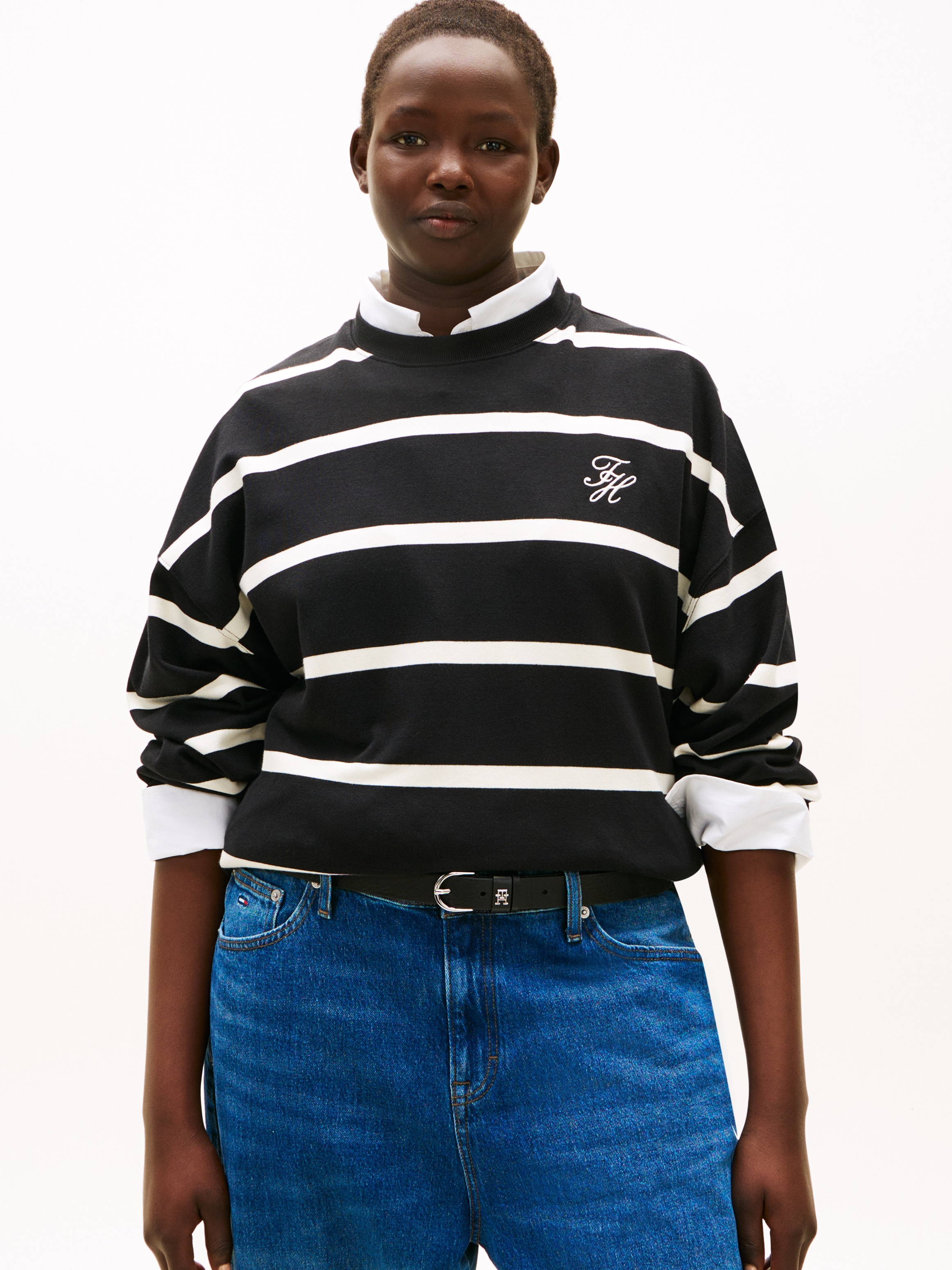 Tommy Hilfiger Curve Sweatshirt »CRV TH SCRIPT MDRN TERRY SWTSHRT«, in großen Größen
