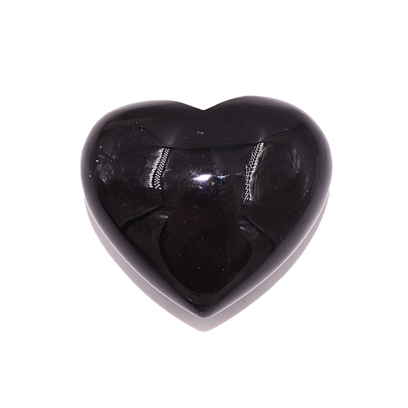 FIRETTI Edelstein »Schmuck Geschenk Herz« Onyx, Handschmeichler schwarz + Stein Glücksbringer, der Dich immer begleitet