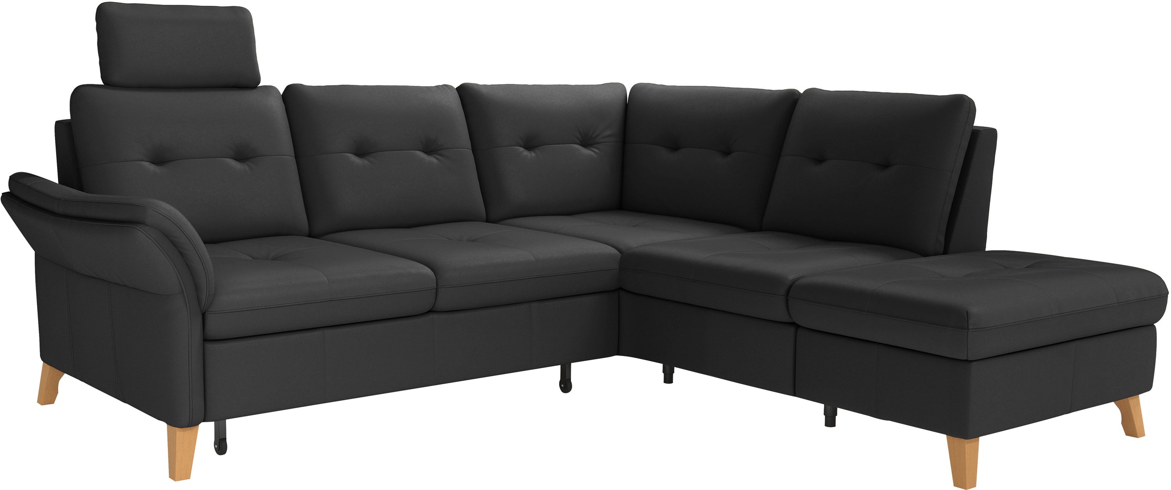 sit&more Ecksofa »Göteborg«, inkl. Sitztiefenverstellung, wahlweise mit Bettfunktion & Bettkasten