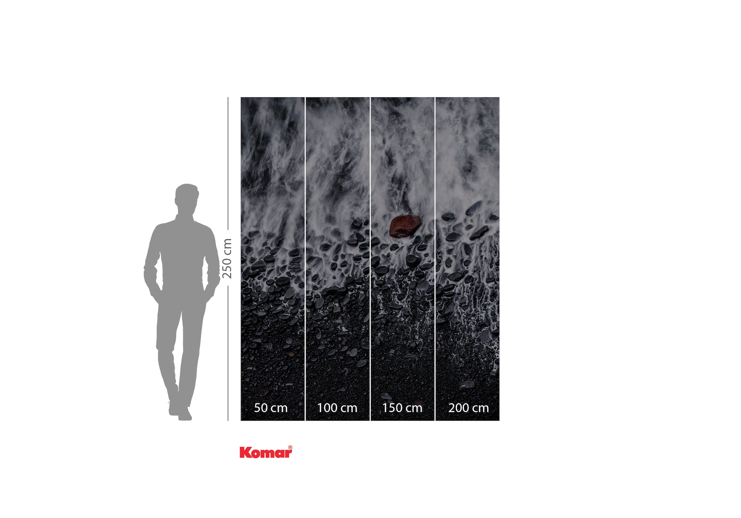 Komar Fototapete »Digitaldruck Vlies -  Red Rock - Größe 200 x 250 cm« bedruckt | geblümt | gemustert | tropisch glatt Wohnzimmer, Schlafzimmer