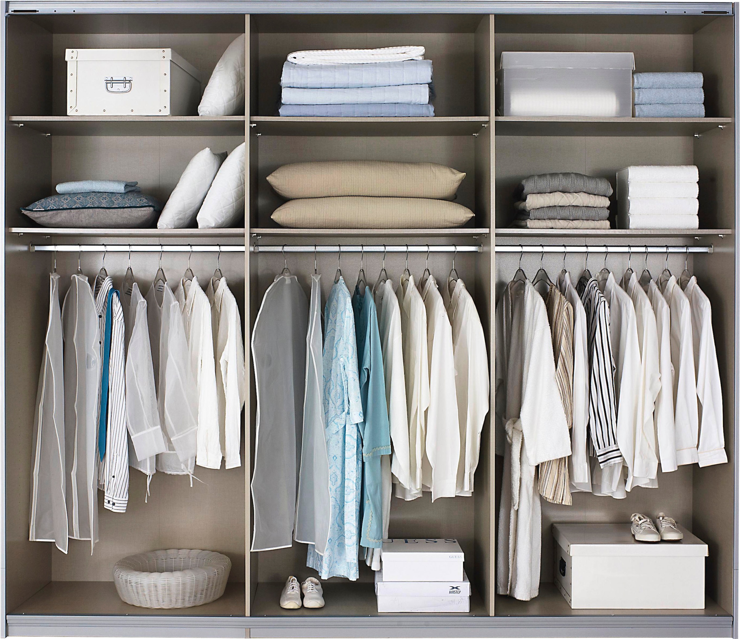 rauch Schwebetürenschrank »Quadra Kleiderschrank BESTSELLER Schrank Gaderobe«, mit Möglichkeit zur individuellen Frontgestaltung, leichtgängige Türen
