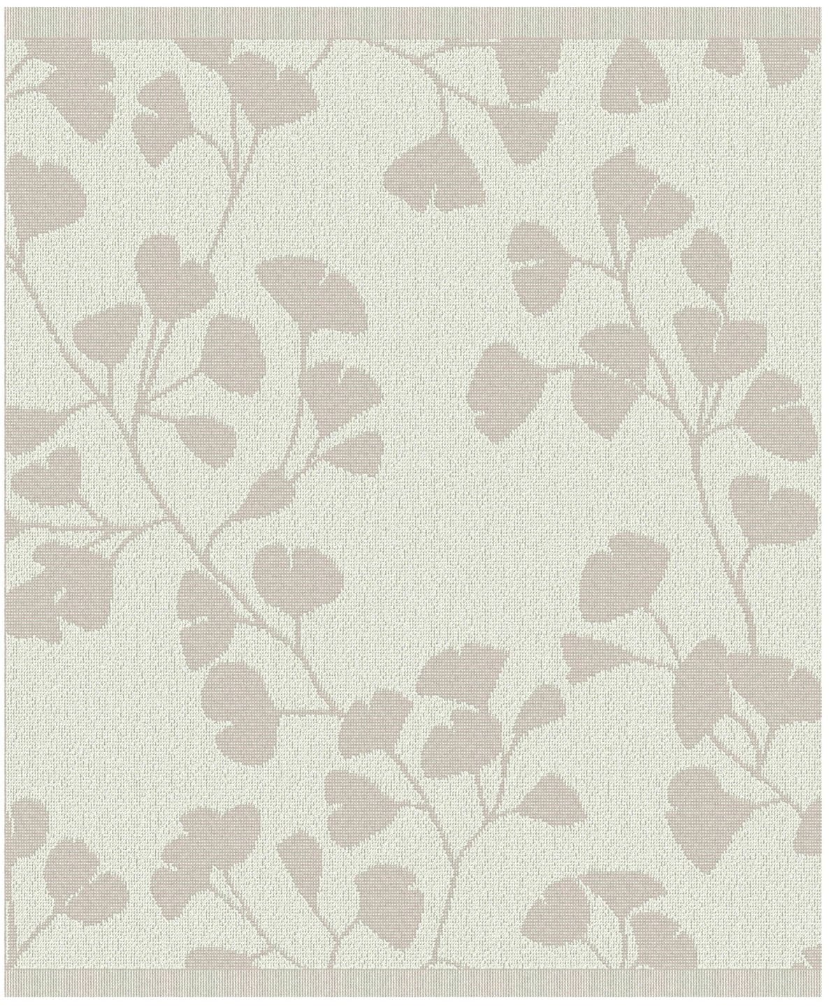 DDDDD Geschirrtuch »DDDDDD Kombi-Set aus 2 Geschirrtüchern & 2 Küchentüchern, Kenchi Creme« schnell trocknend, 100% Baumwolle, mit Gingkoblättern