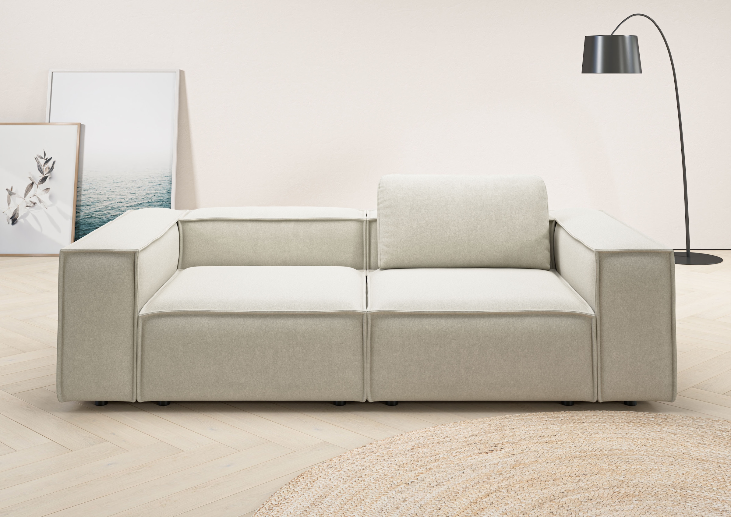 Home affaire 2-Sitzer »Watertown, modernes Sofa 246 cm breit, auch in Feinc günstig online kaufen