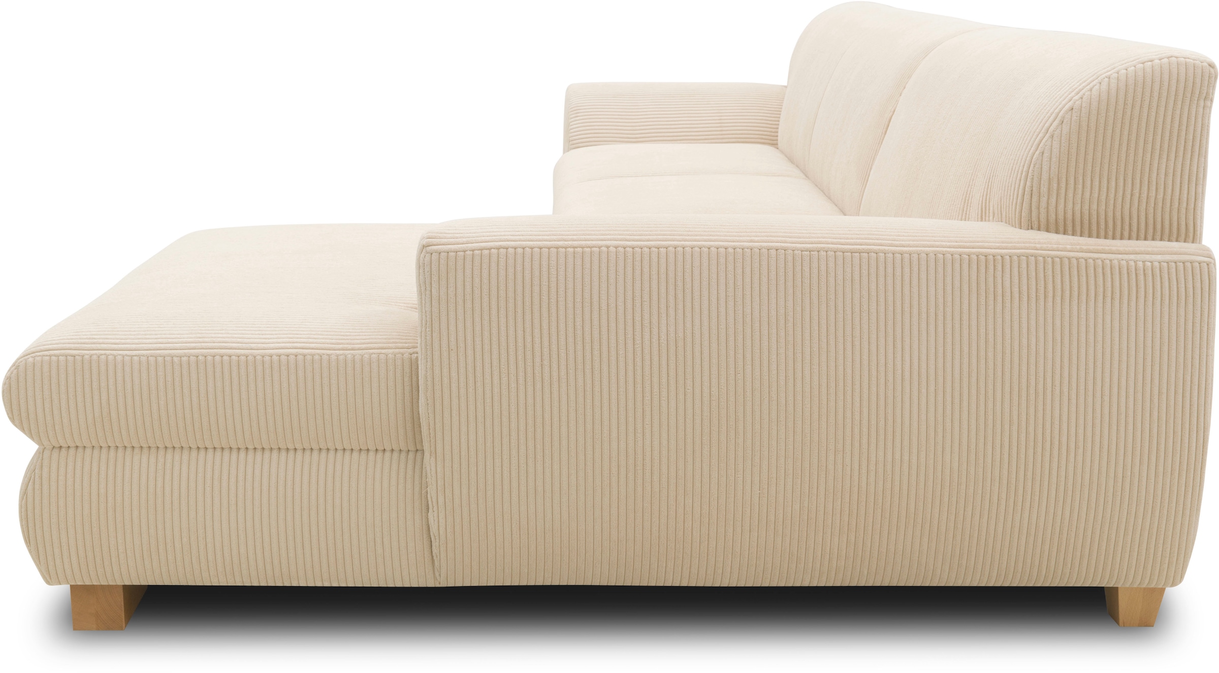 Home affaire Ecksofa »Nika zeitlos und elegant, L-Form«, wahlweise mit Bettfunktion, auch in Cord
