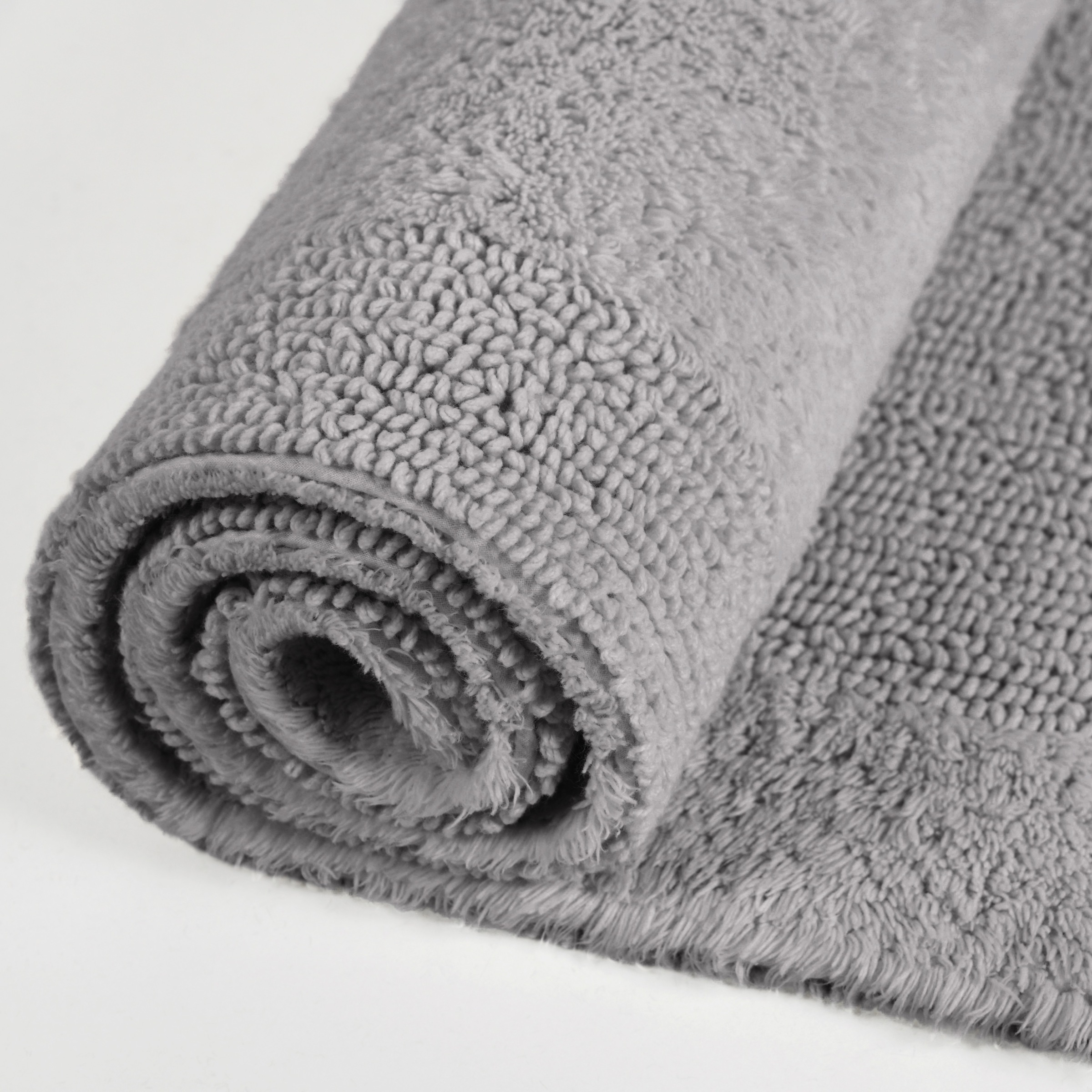 my home Badematte »Kapra, Badvorleger, Badezimmer Teppich«, beidseitig nutzbar-fußbodenheizungsgeeignet-strapazierfähig, mit Bordüre, Badteppich, Badematte, Baumwolle
