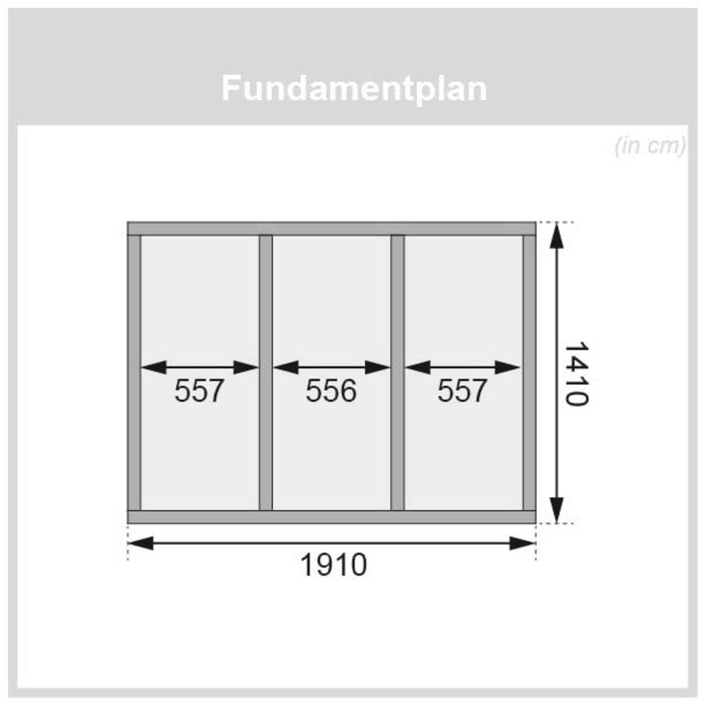 Karibu Saunahaus »Talo 1«, Bio Ofen 9 kW, externe Steuerung