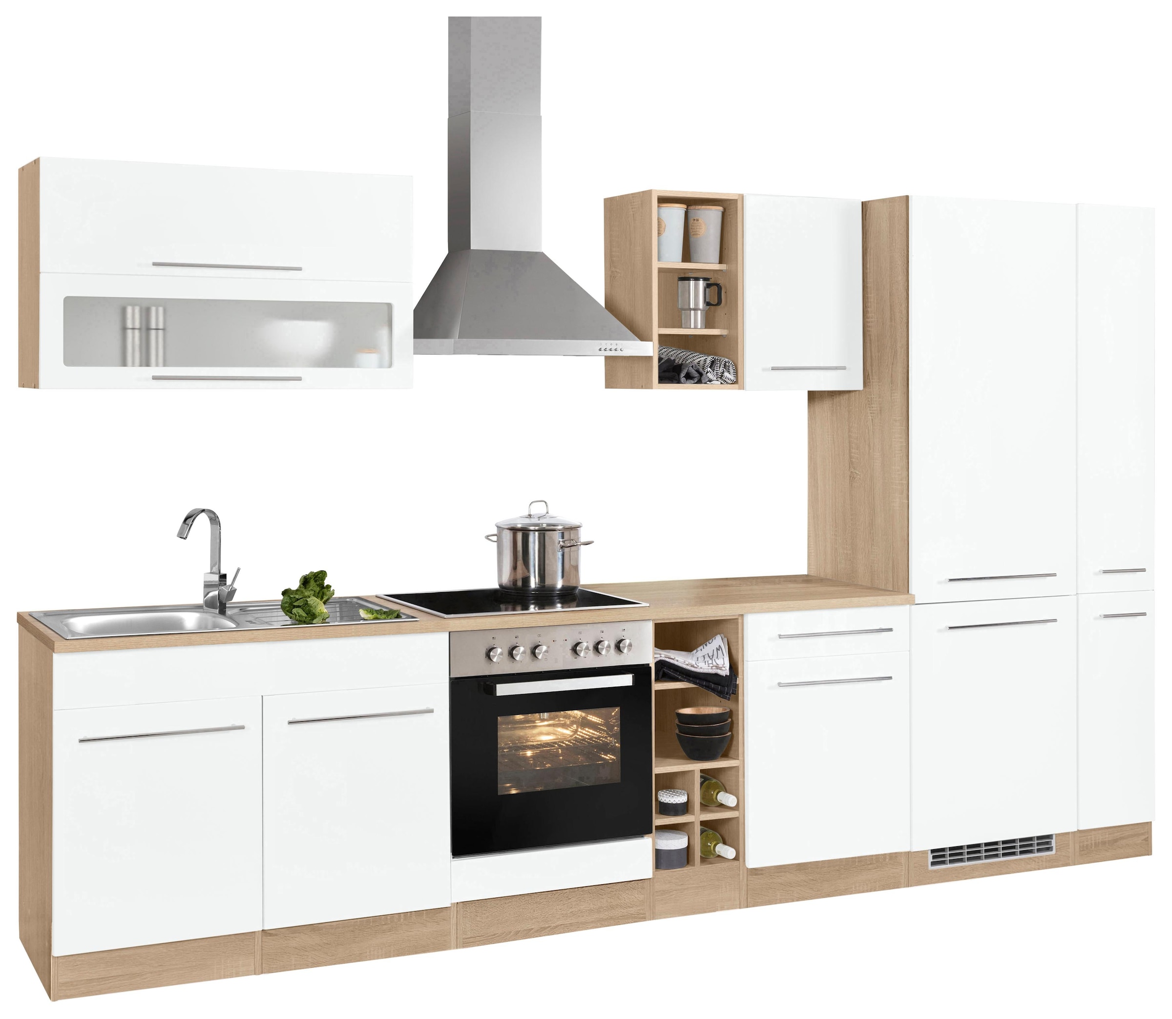 KOCHSTATION Küchenzeile »KS-Eton«, ohne E-Geräte, Breite 330 cm günstig online kaufen